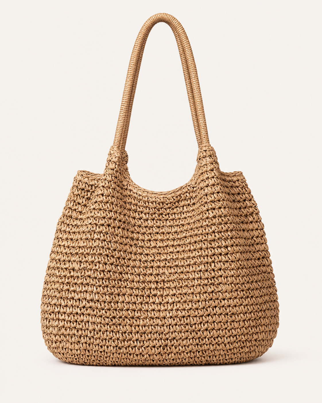 Borsa Donna Tote Intrecciata Oversize Doppi Manici