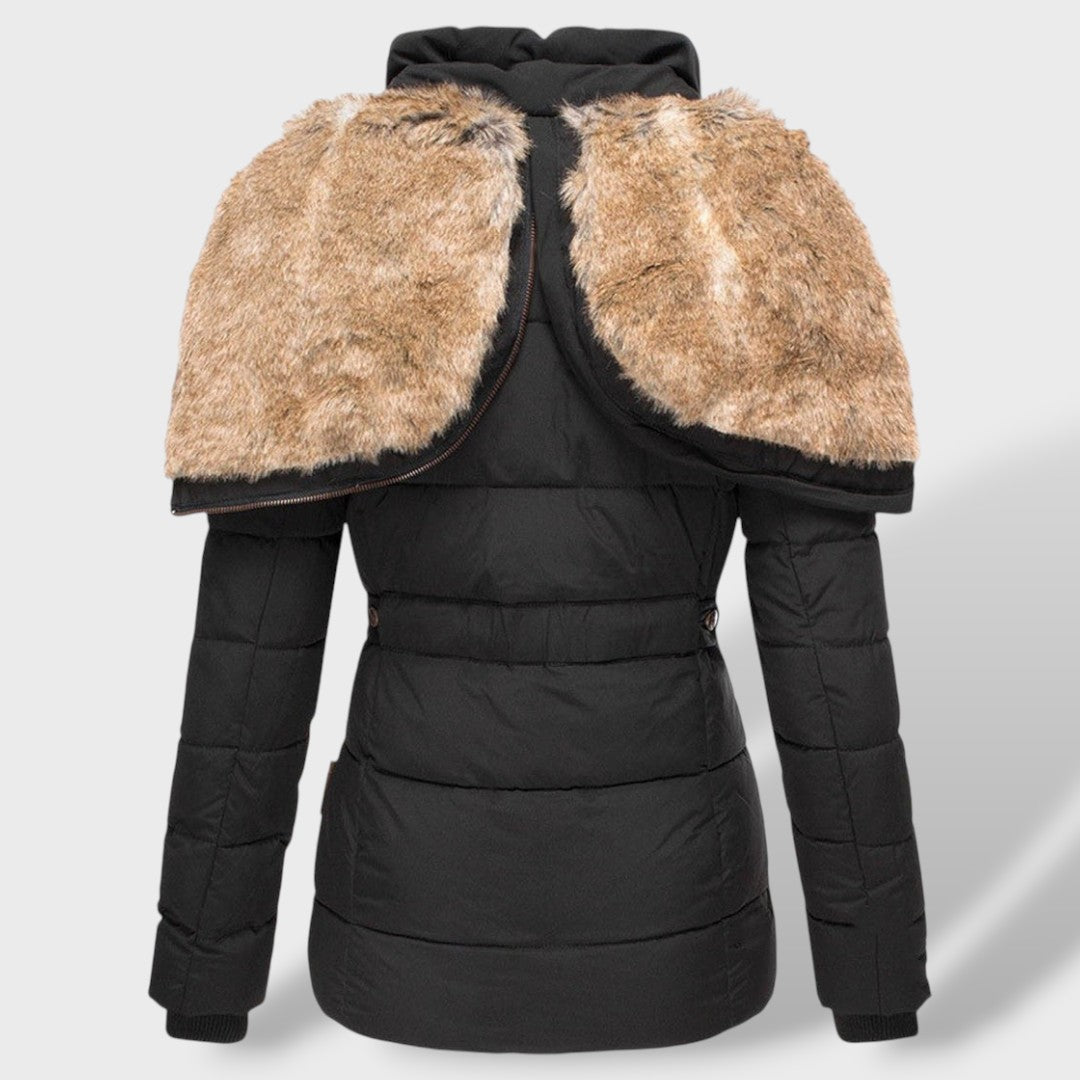 Piumino Donna Slim con Cappuccio in Piuma Invernale