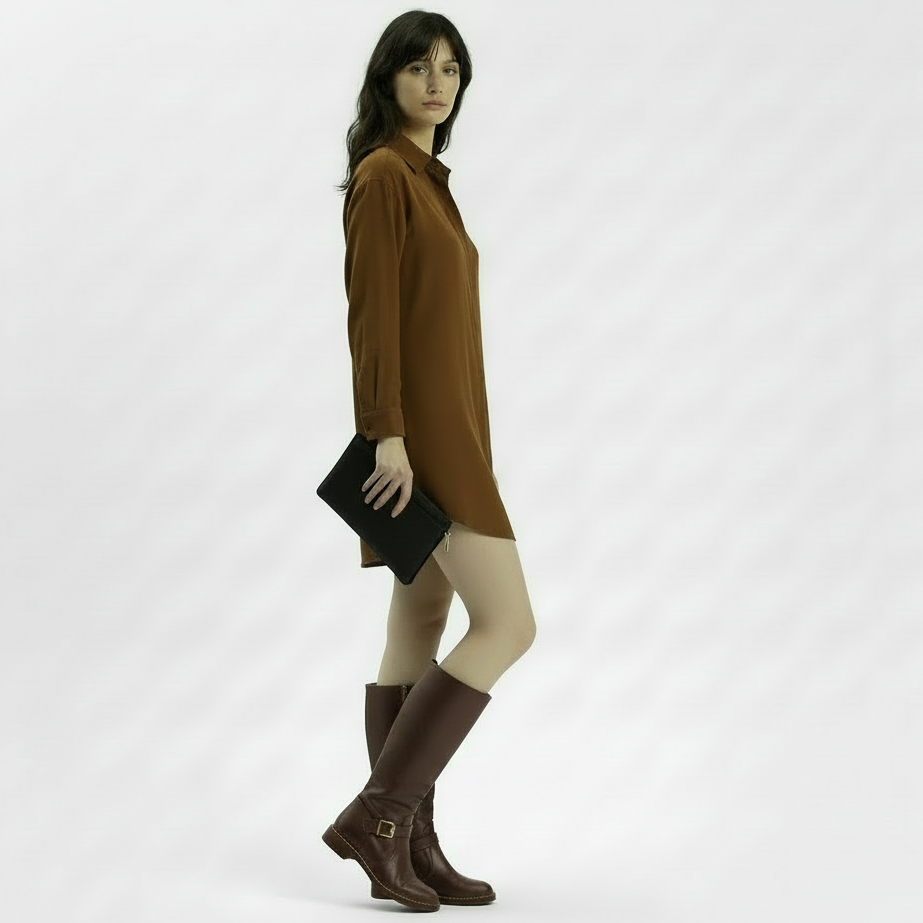 Aurazio Stivali Alti Eleganti Comfort Versatili per Donna