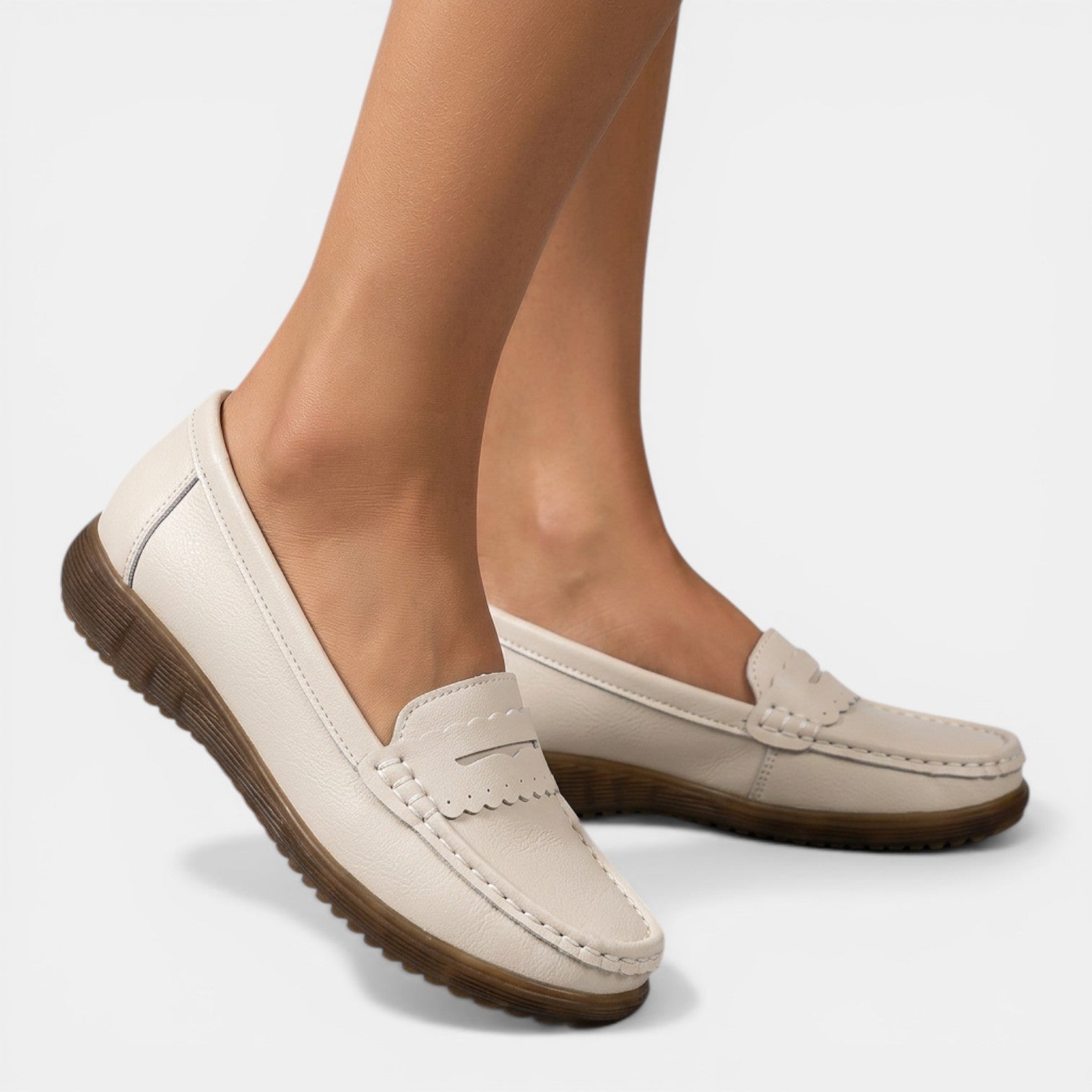 Aurazio Mocassini Ortopedici Suola Tecnica Comfort per Donna