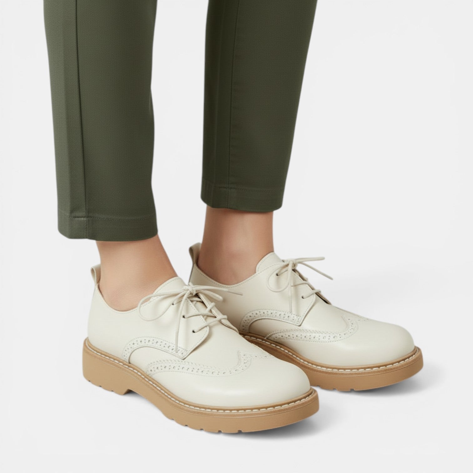 Aurazio Stringate Oxford Ortopediche Suola Tecnica per Donna