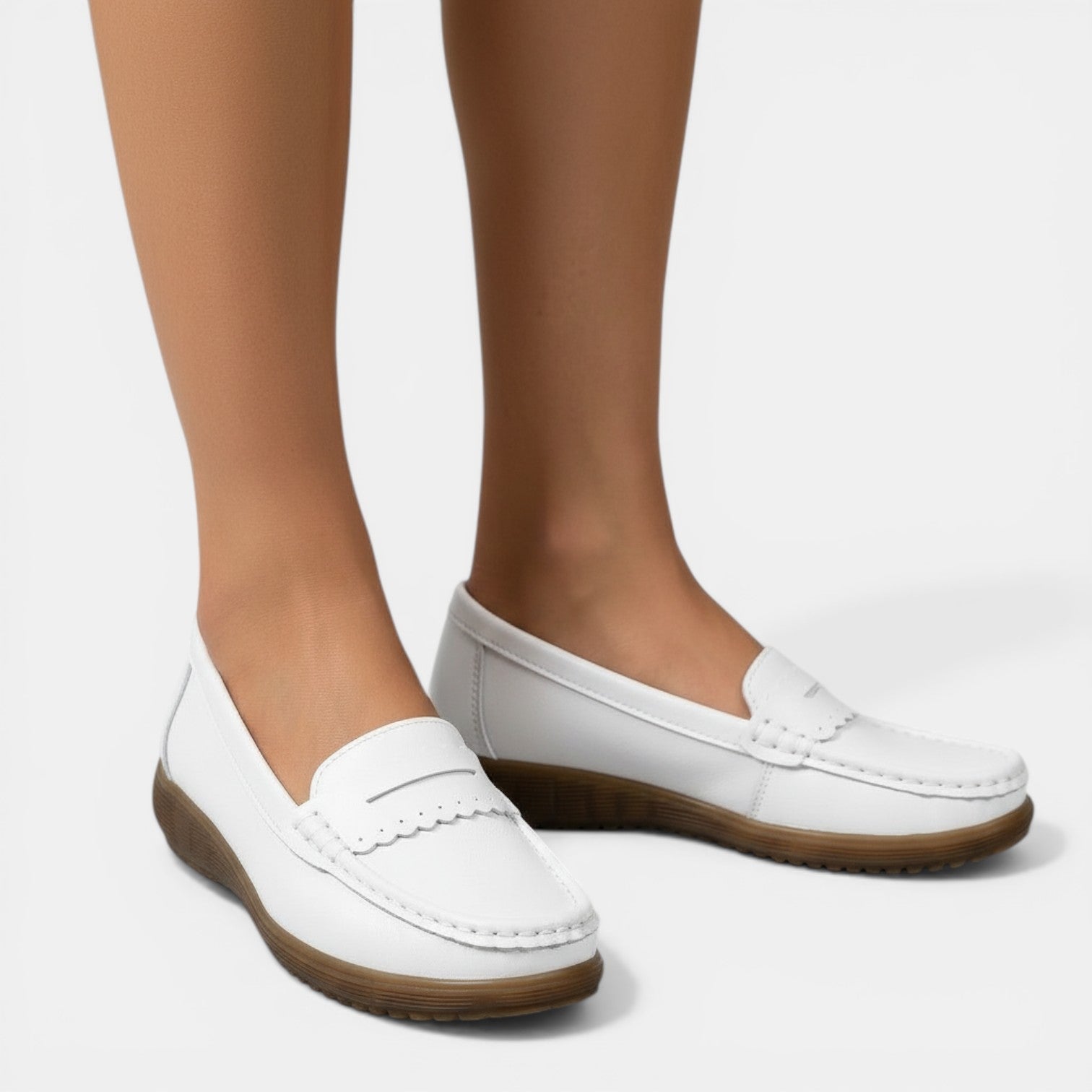 Aurazio Mocassini Ortopedici Suola Tecnica Comfort per Donna