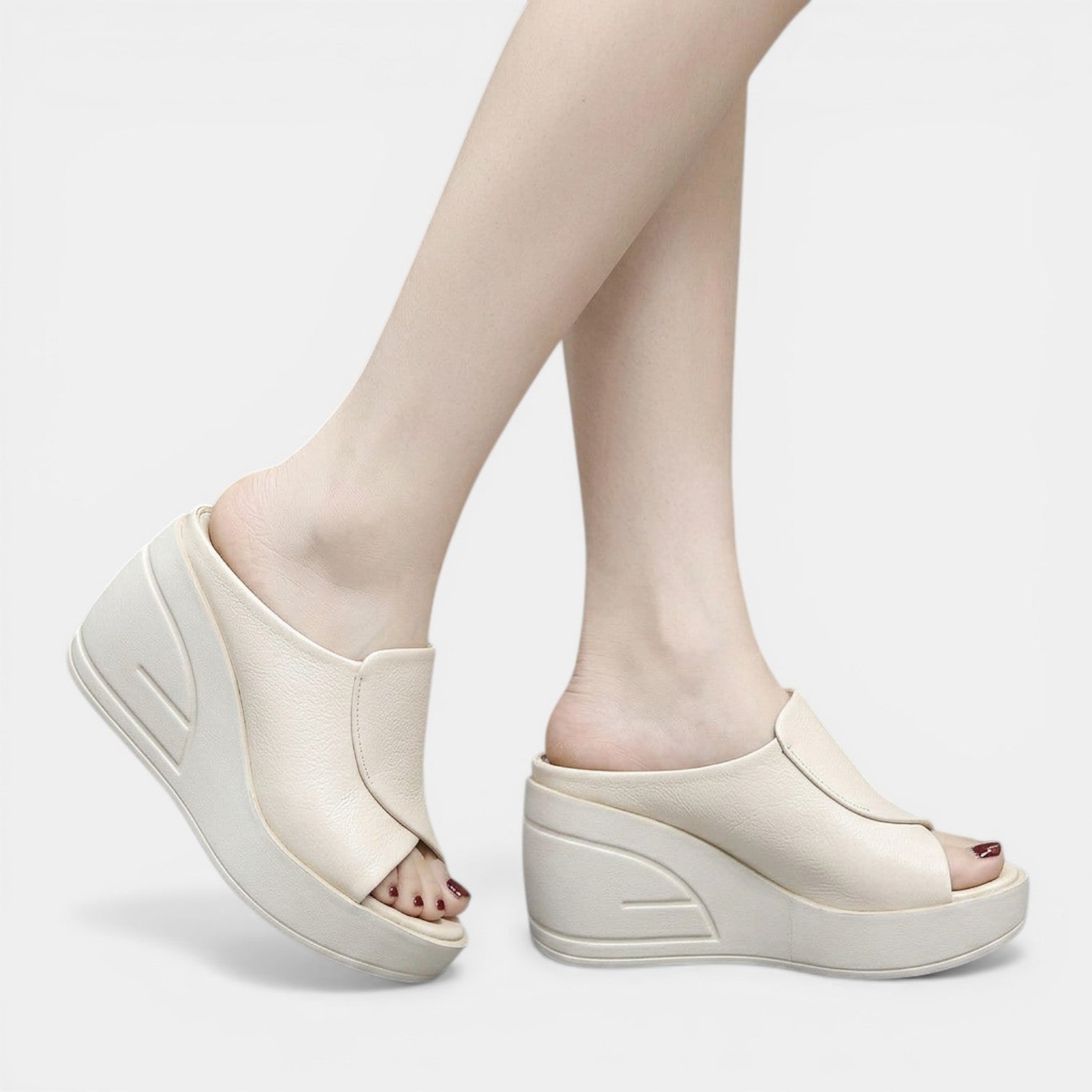 Aurazio Sandali Zeppa Ortopedici Supporto Ergonomico per Donna