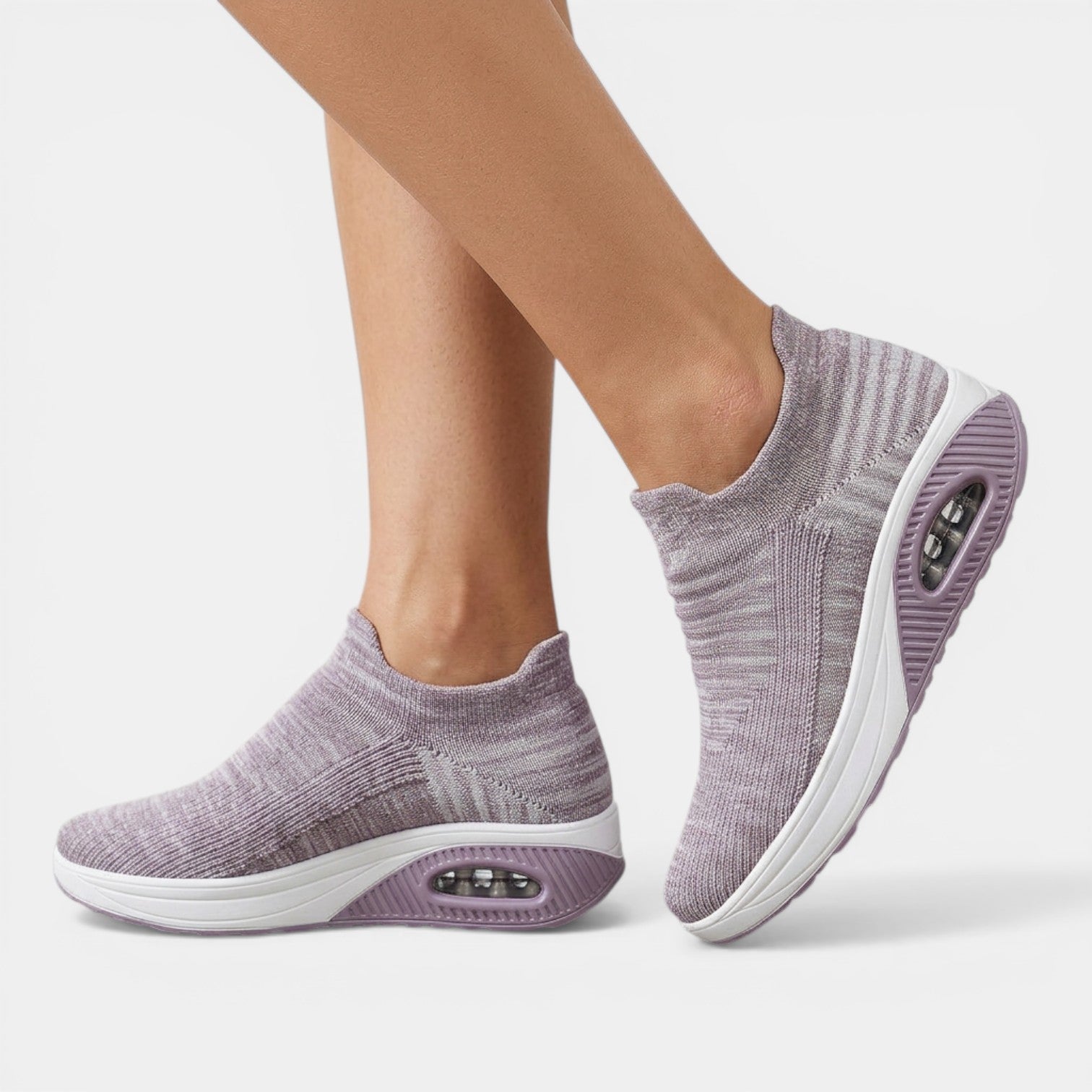 Aurazio Sneakers Slip-On Ortopediche Tomaia Elastica per Donna