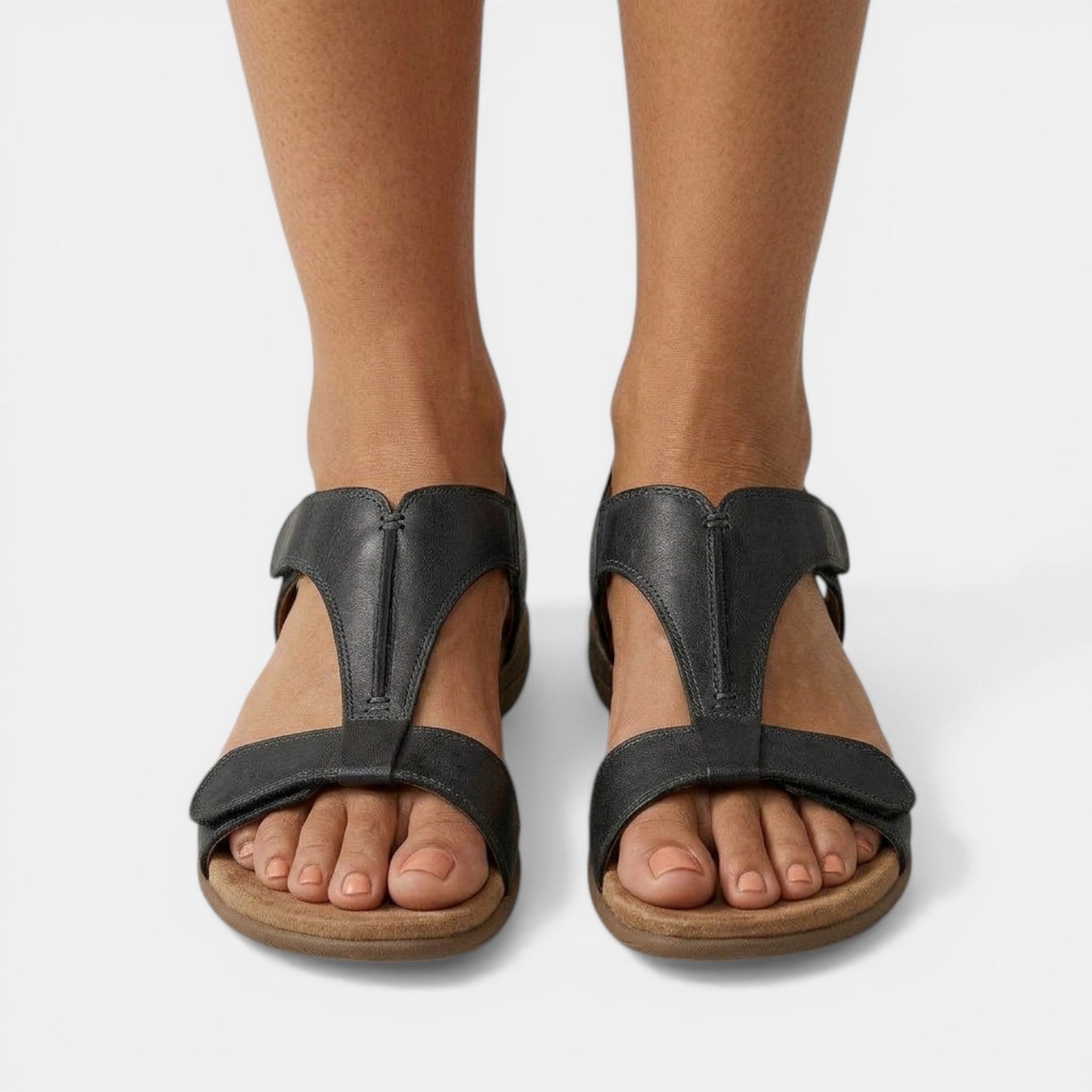 Aurazio Sandali Platform Velcro Regolazione Facile per Donna