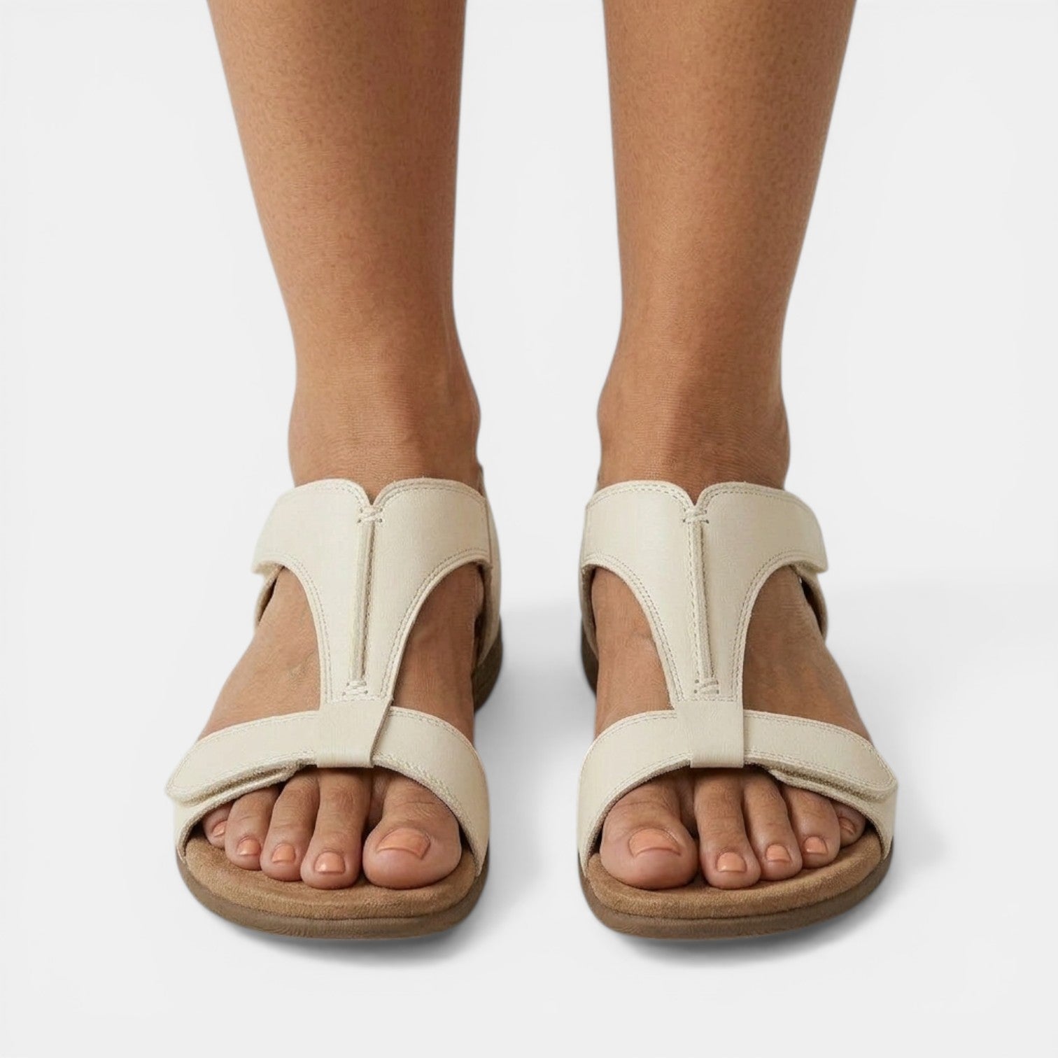 Aurazio Sandali Platform Velcro Regolazione Facile per Donna
