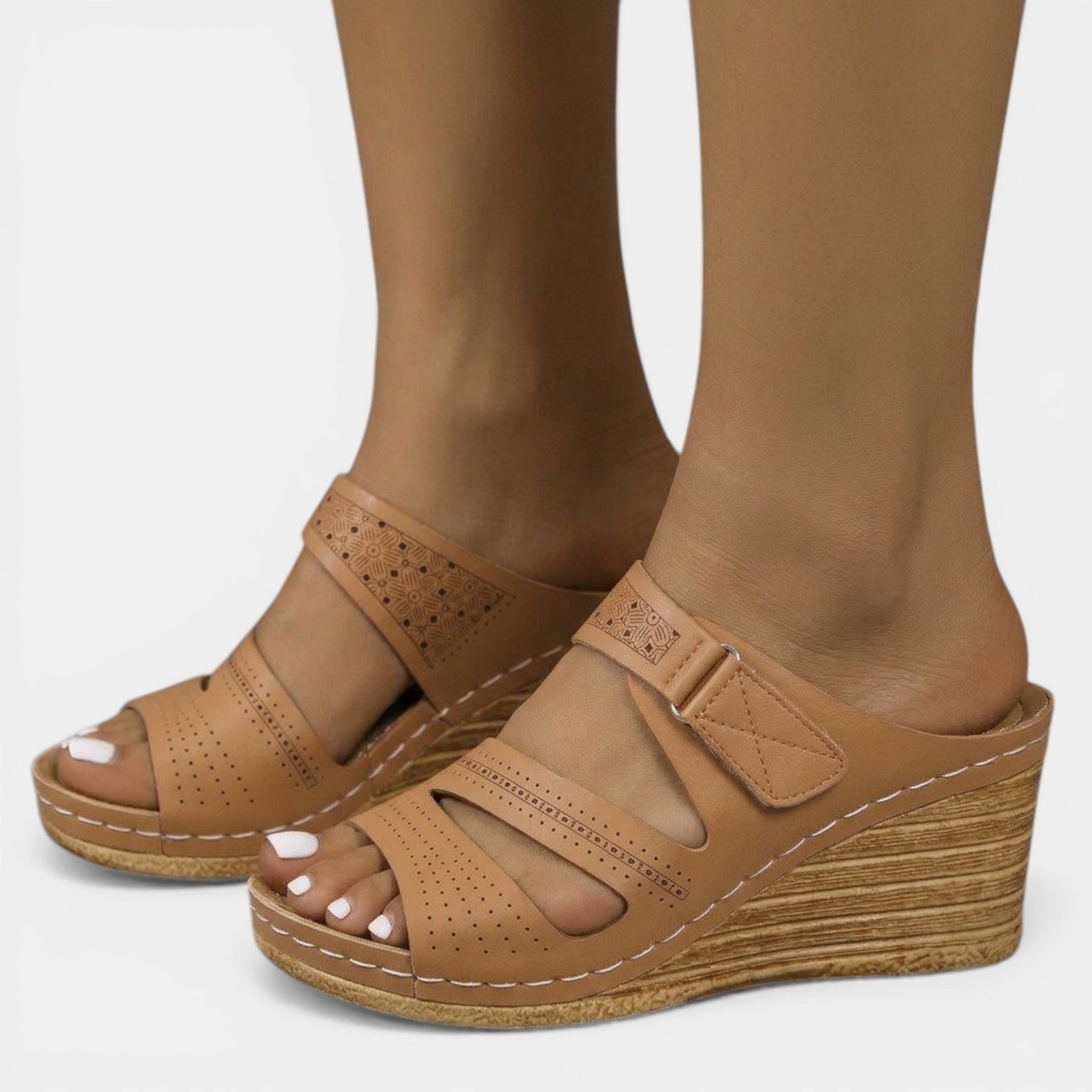 Aurazio Sandali Zeppa Ortopedici Supporto Ergonomico per Donna