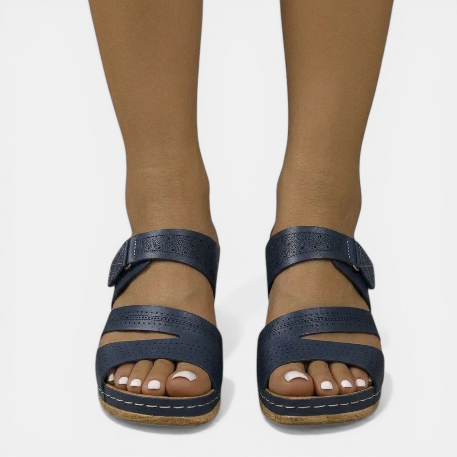 Aurazio Sandali Zeppa Ortopedici Supporto Ergonomico per Donna