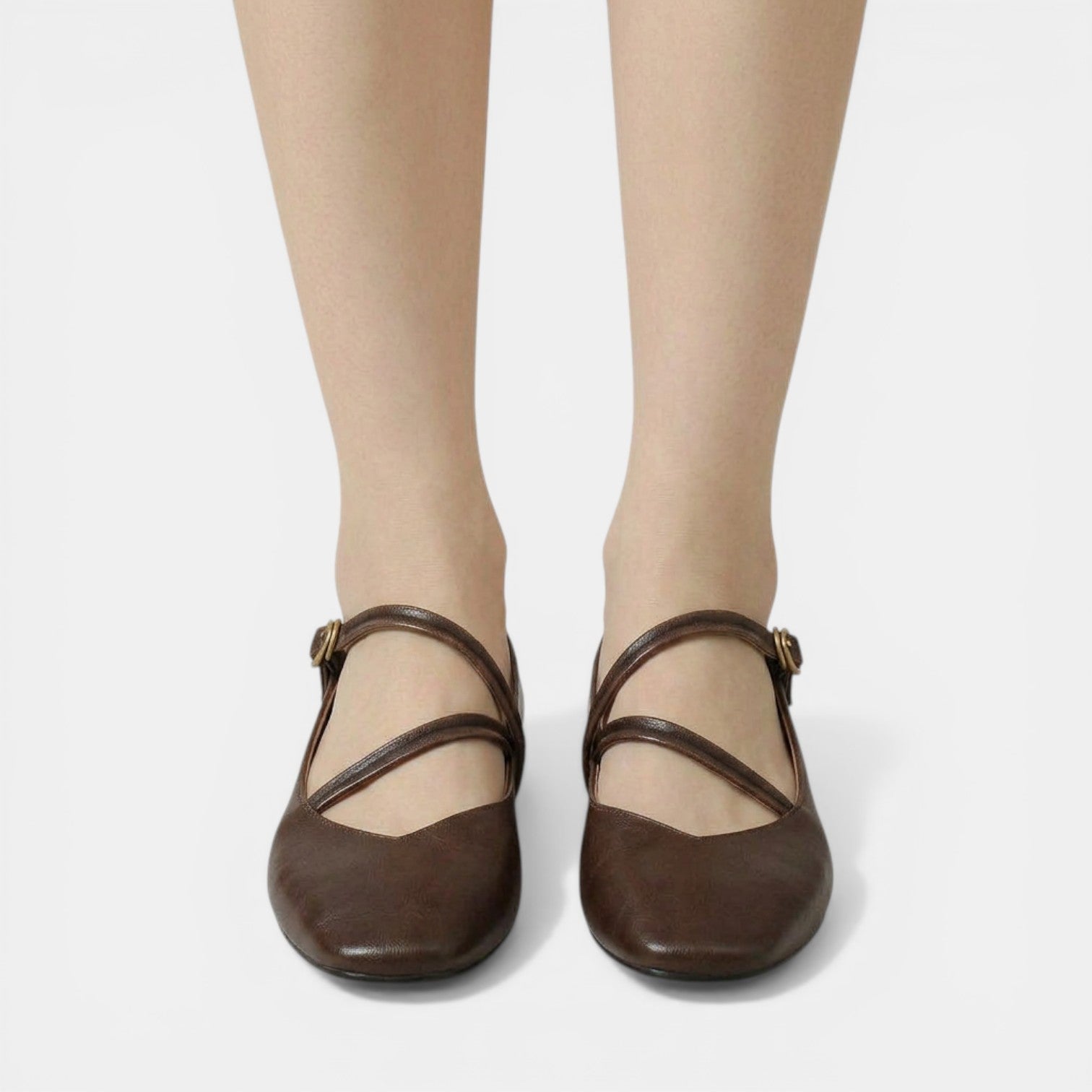 Aurazio Ballerine Mary Jane Pelle Classiche per Donna