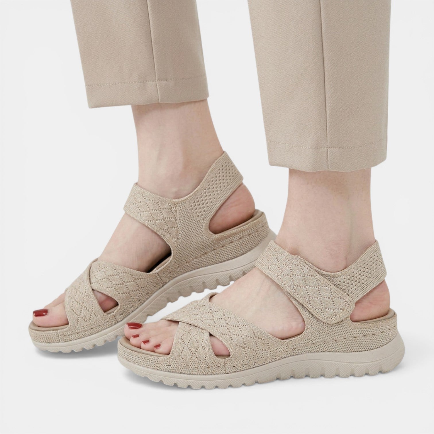 Aurazio Sandali Estivi Ortopedici Design Aperto per Donna