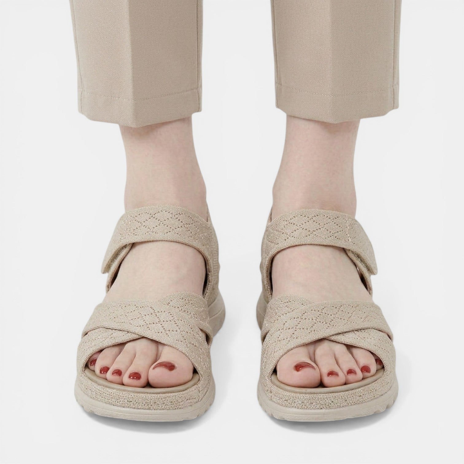 Aurazio Sandali Estivi Ortopedici Design Aperto per Donna