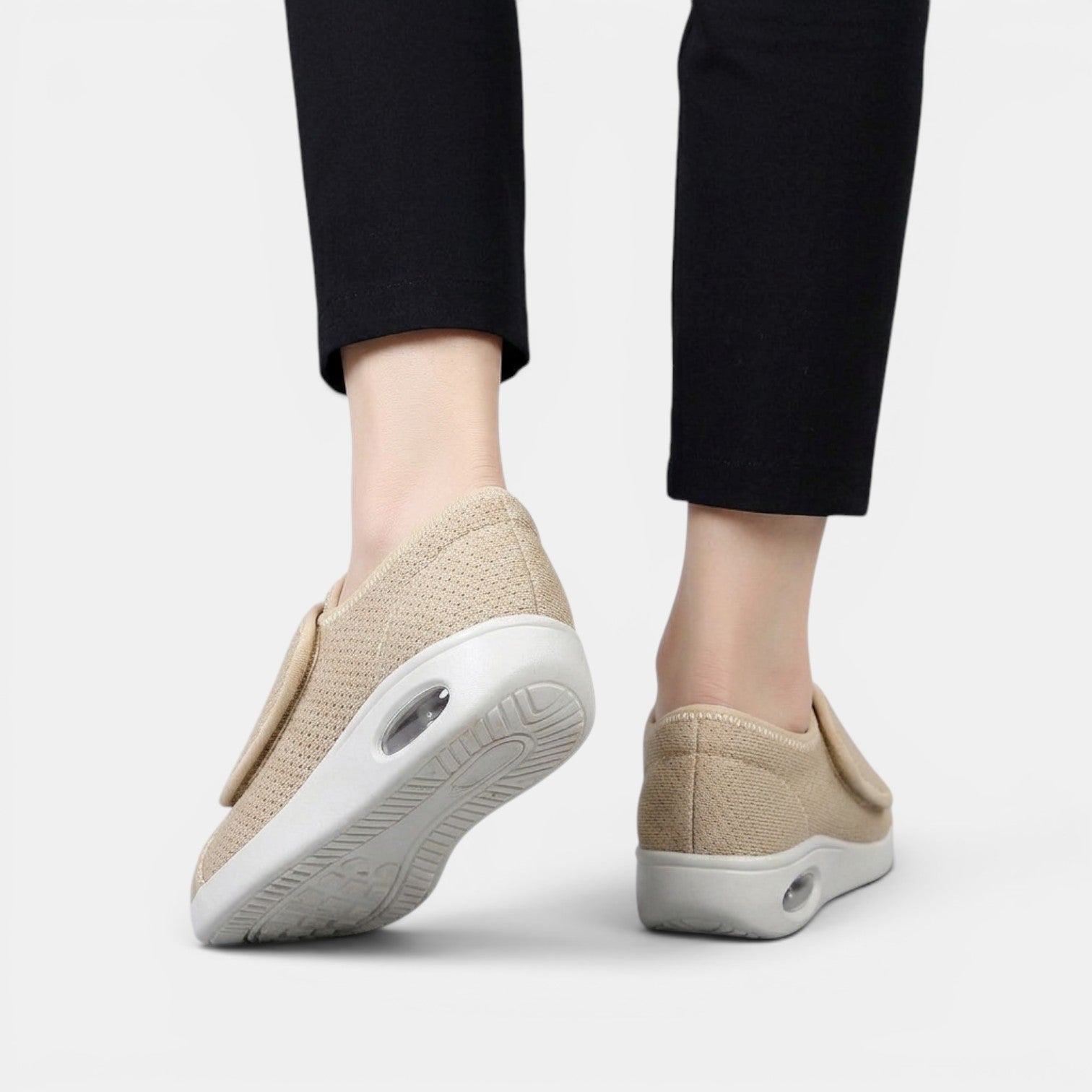 Aurazio Pantofole Velcro Antiscivolo Ortopediche per Donna