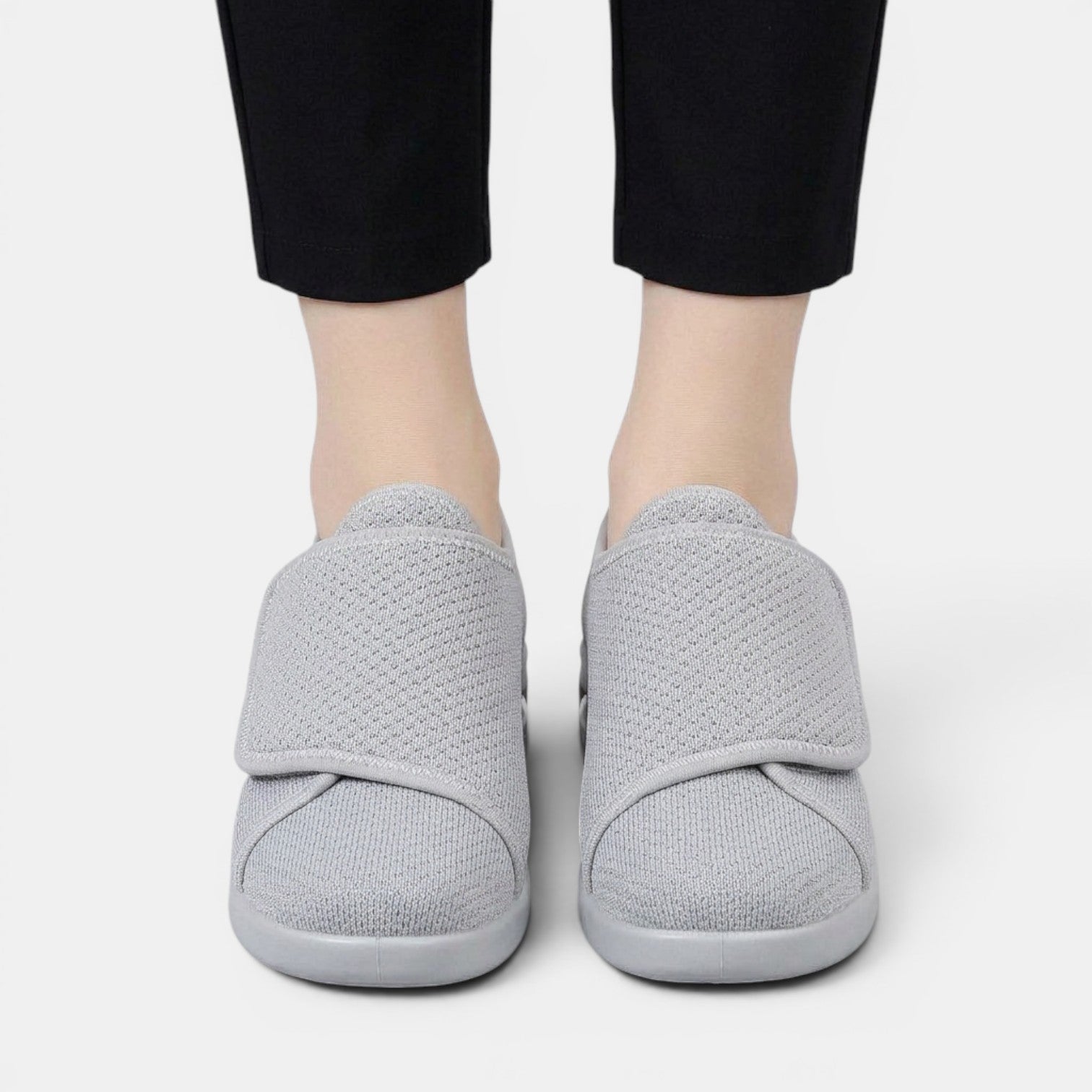 Aurazio Pantofole Velcro Antiscivolo Ortopediche per Donna