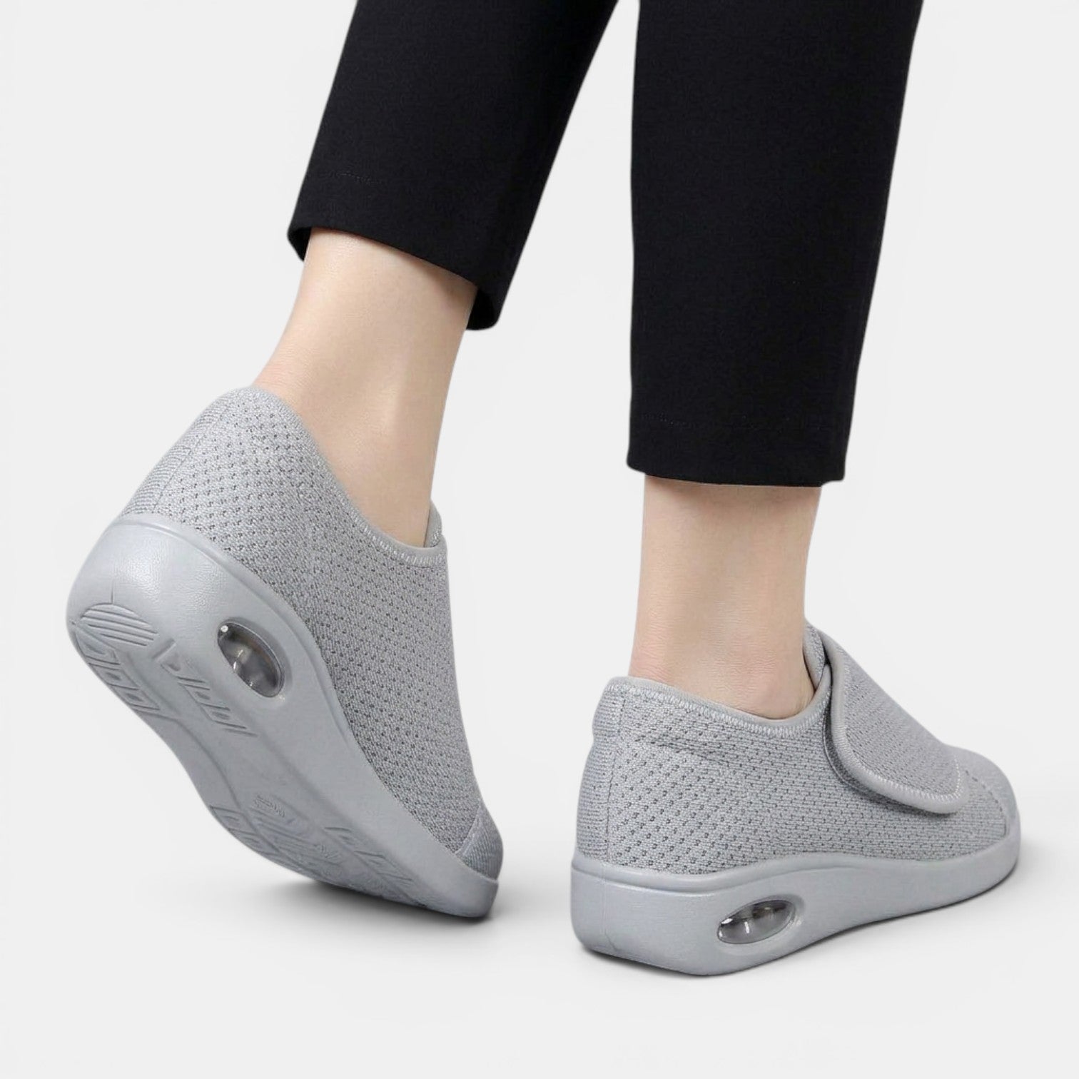 Aurazio Pantofole Velcro Antiscivolo Ortopediche per Donna