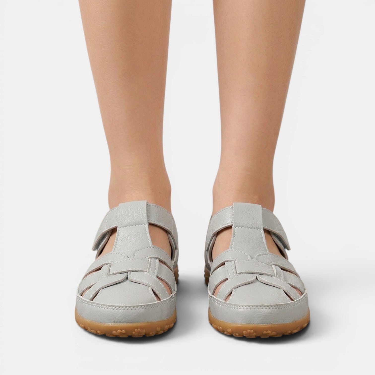Aurazio Sandali Velcro Ortopedici Regolazione Totale per Donna