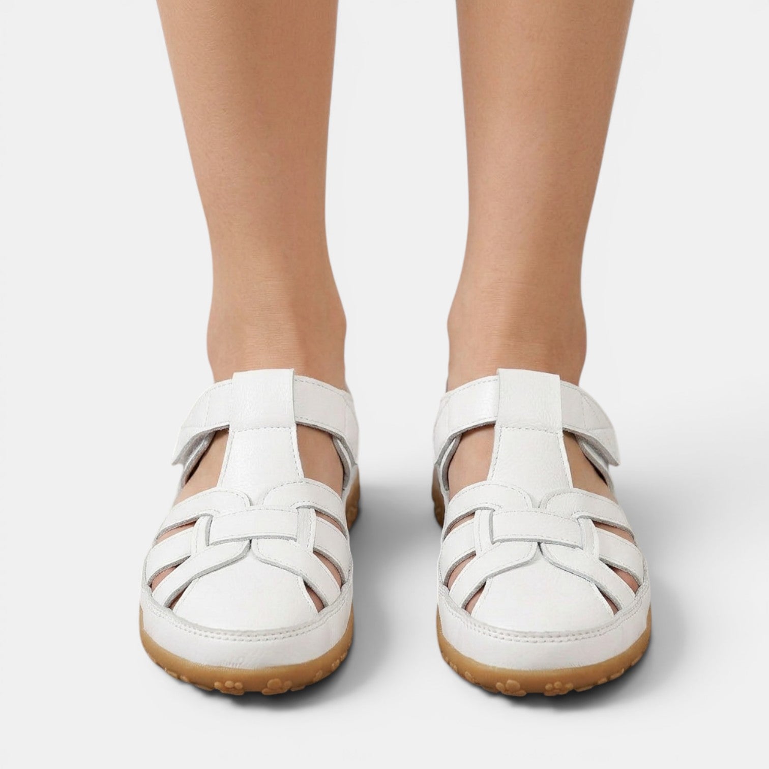 Aurazio Sandali Velcro Ortopedici Regolazione Totale per Donna