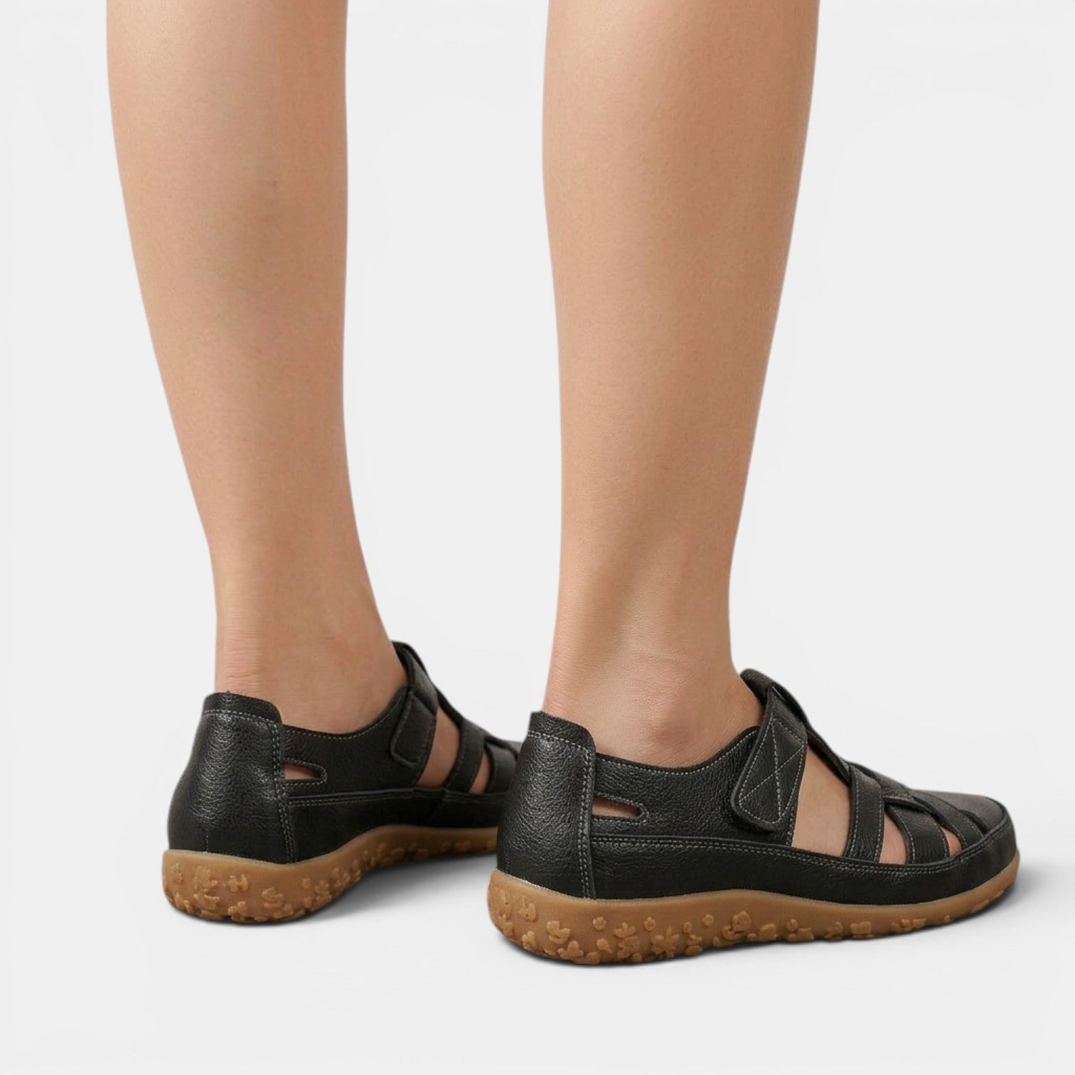 Aurazio Sandali Velcro Ortopedici Regolazione Totale per Donna