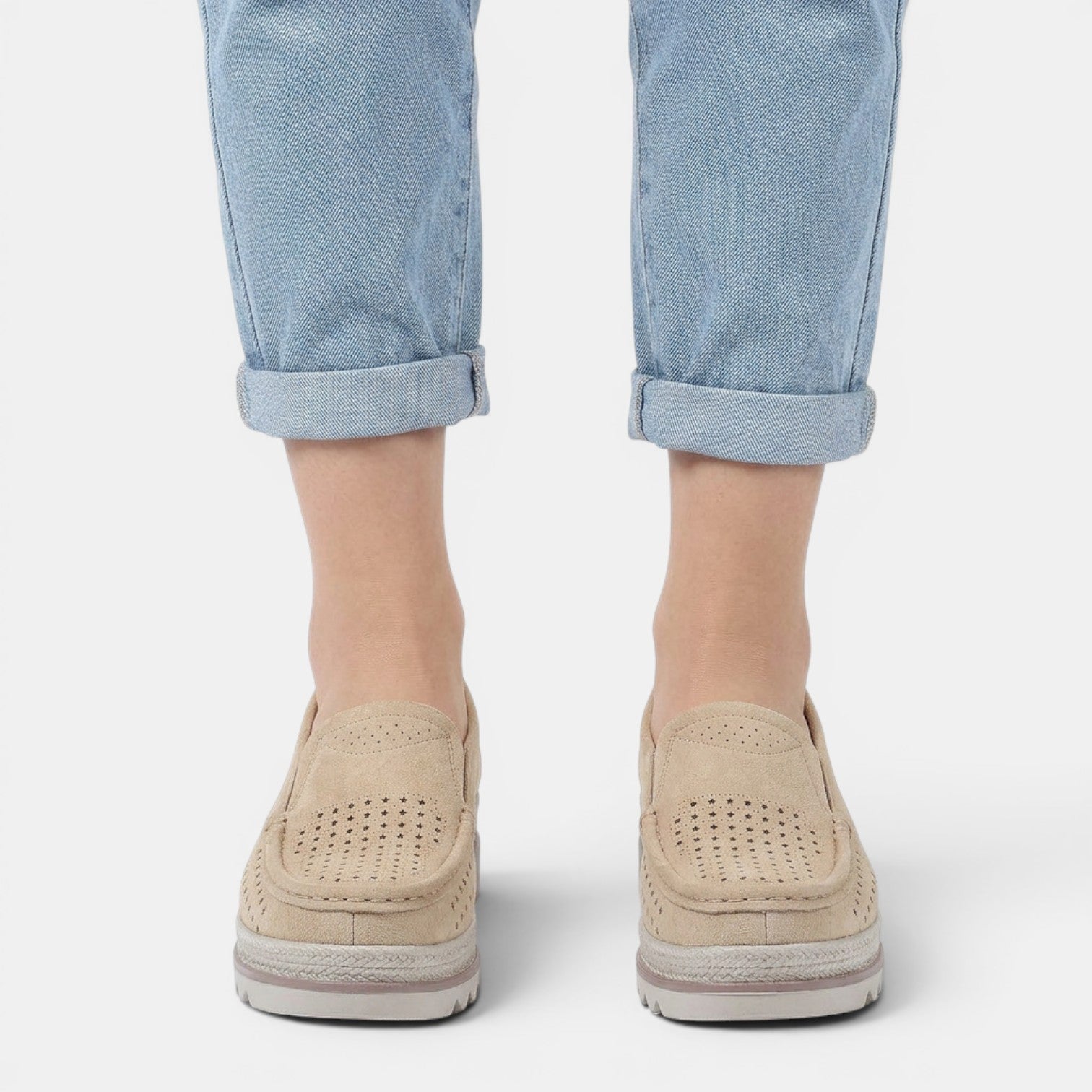 Aurazio Scarpe Zeppa Platform Ortopediche Tacco Nascosto per Donna