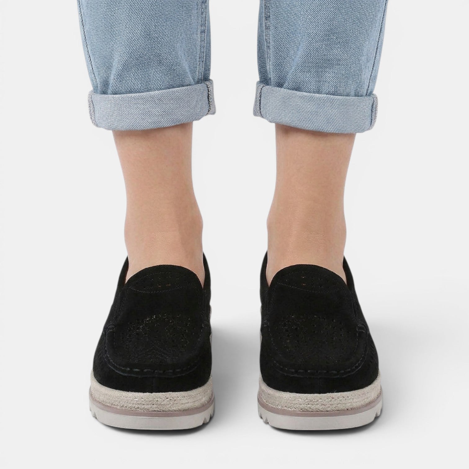 Aurazio Scarpe Zeppa Platform Ortopediche Tacco Nascosto per Donna