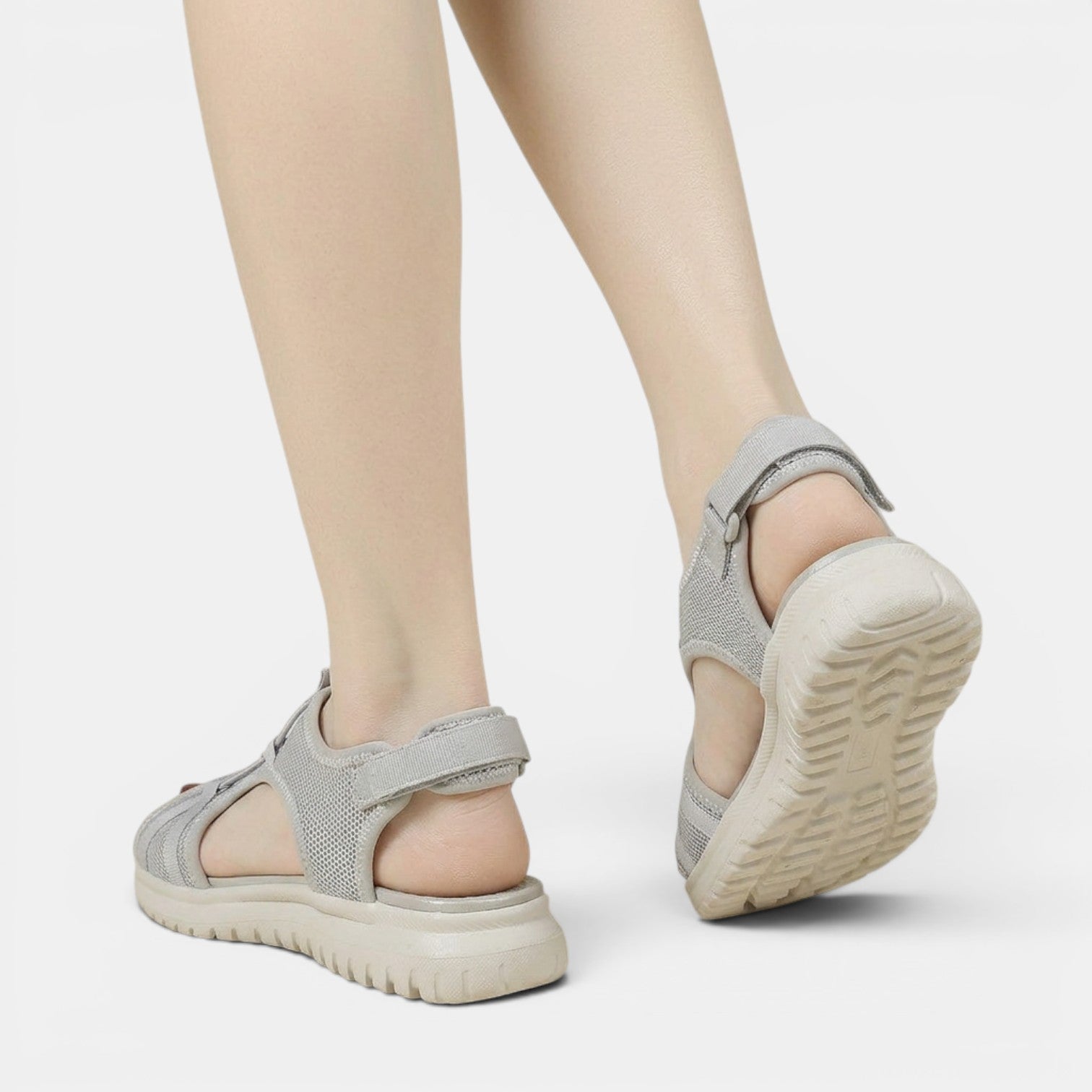 Aurazio Sandali Platform Comfort Cinturino Doppio per Donna