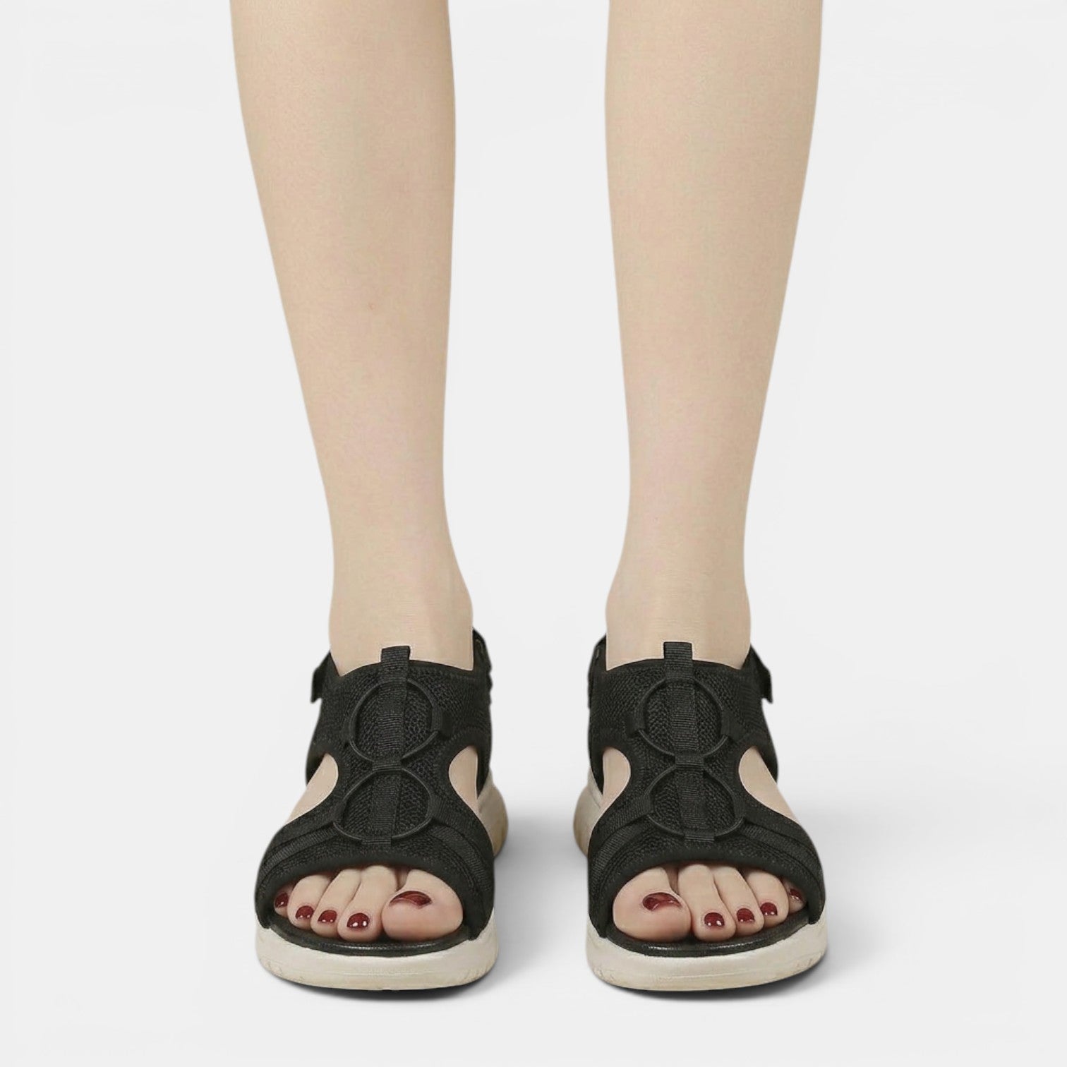 Aurazio Sandali Platform Comfort Cinturino Doppio per Donna