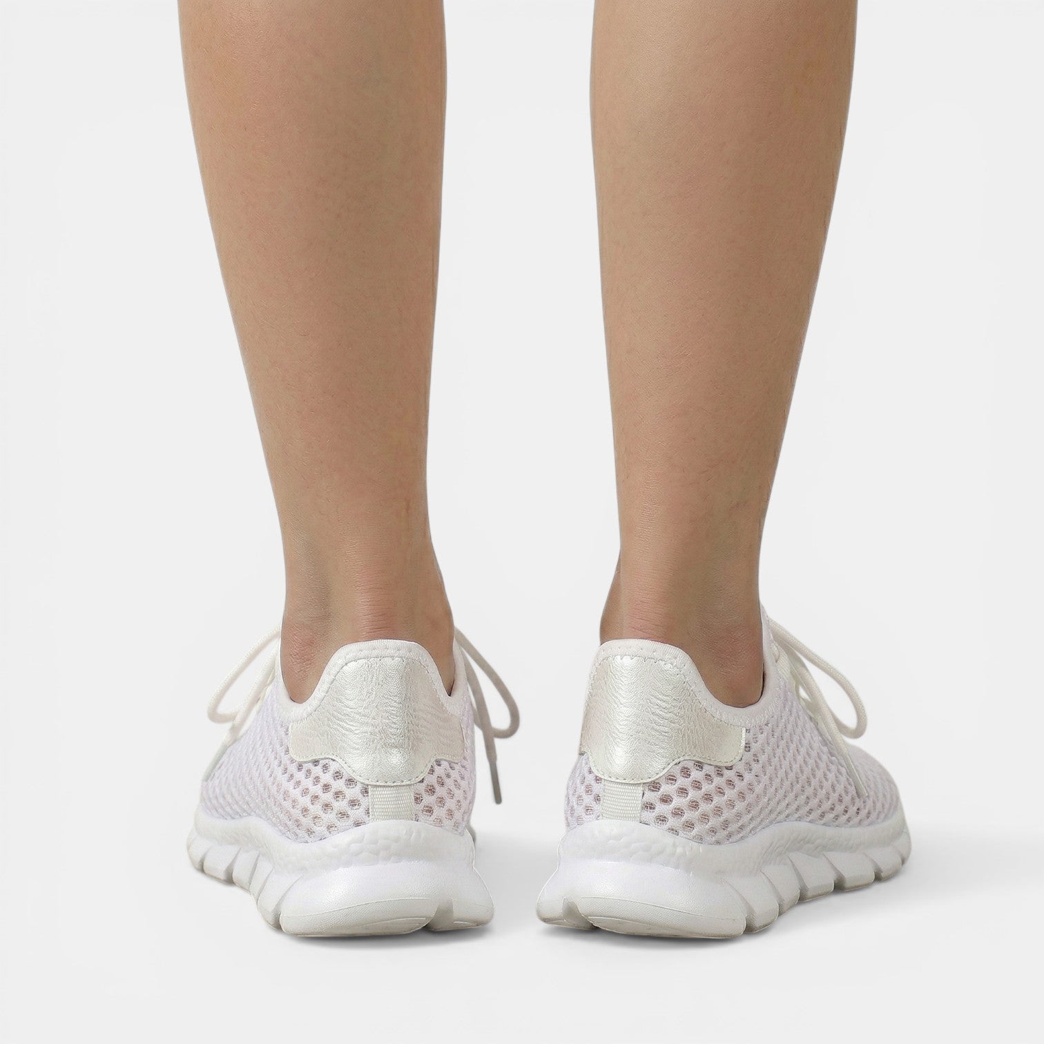 Aurazio Sneakers Bianche Ortopediche Eleganti Suola Alta per Donna