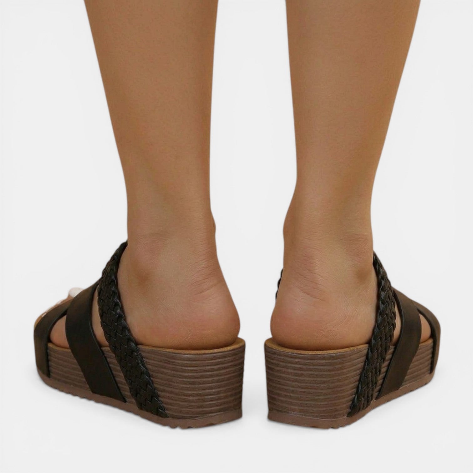 Aurazio Sandali Cinturini Incrociati Suola Comfort per Donna