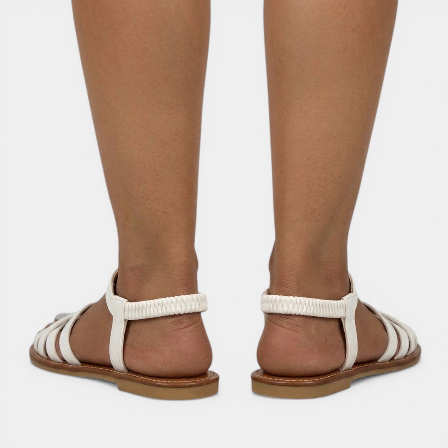 Aurazio Sandali Piatti Multi-Cinturini Costrizione Zero per Donna