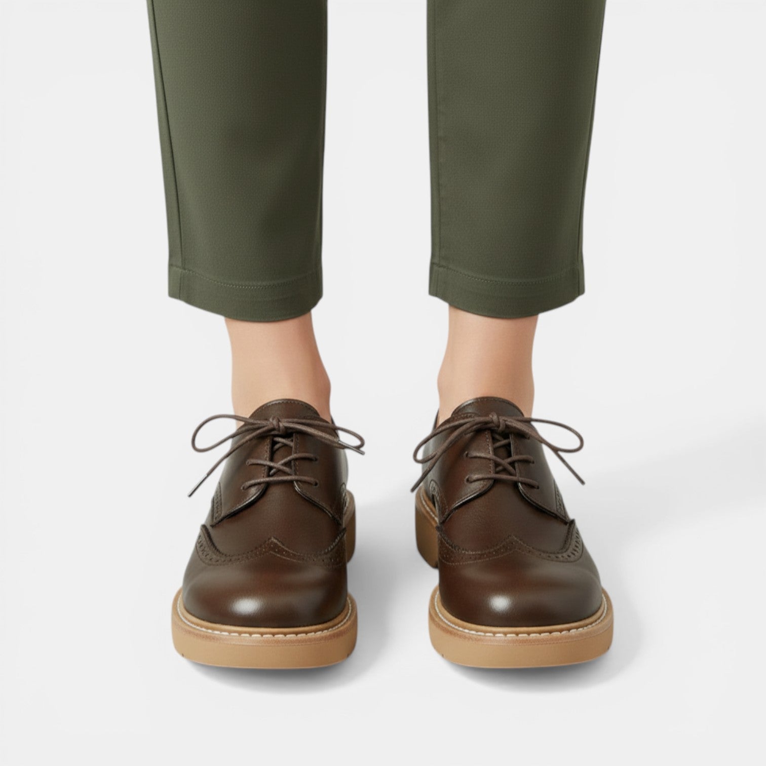 Aurazio Stringate Oxford Ortopediche Suola Tecnica per Donna