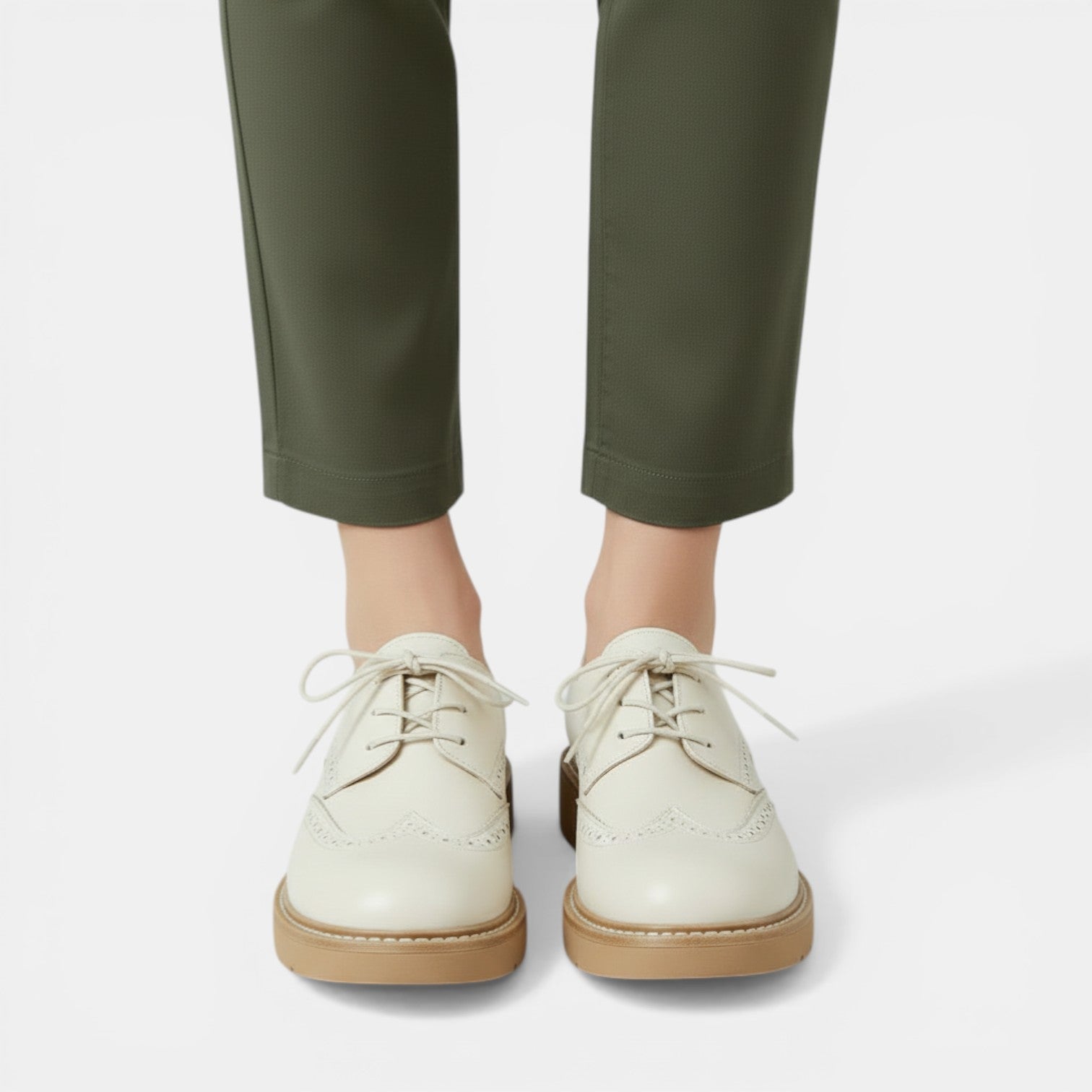 Aurazio Stringate Oxford Ortopediche Suola Tecnica per Donna