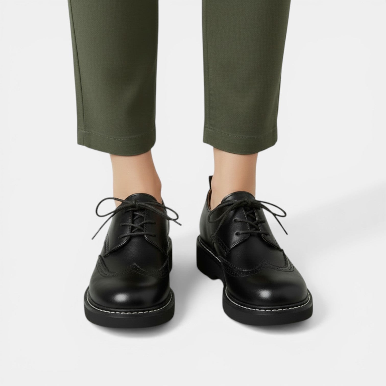 Aurazio Stringate Oxford Ortopediche Suola Tecnica per Donna
