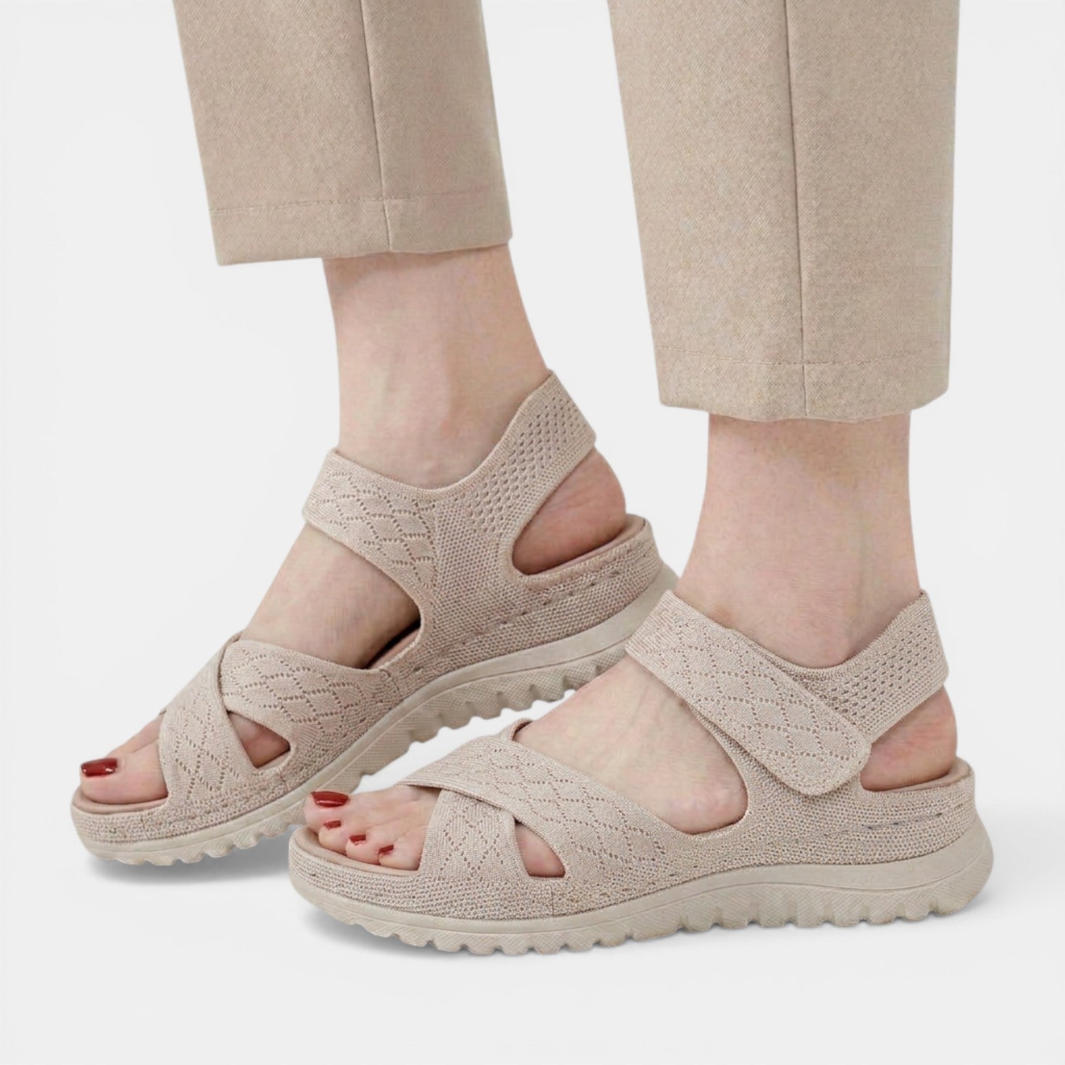 Aurazio Sandali Estivi Ortopedici Design Aperto per Donna