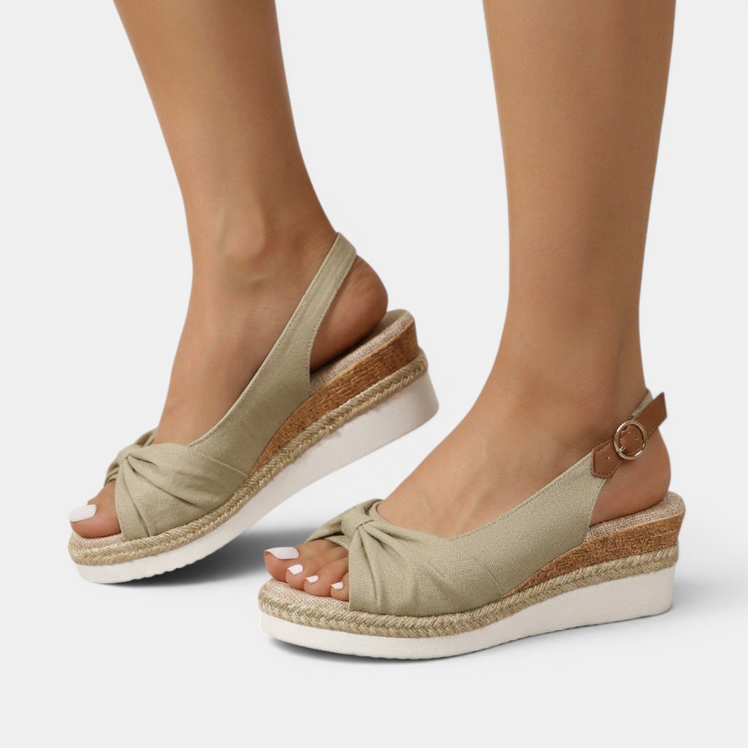 Aurazio Sandali Espadrillas Zeppa Ortopedici Estivi per Donna