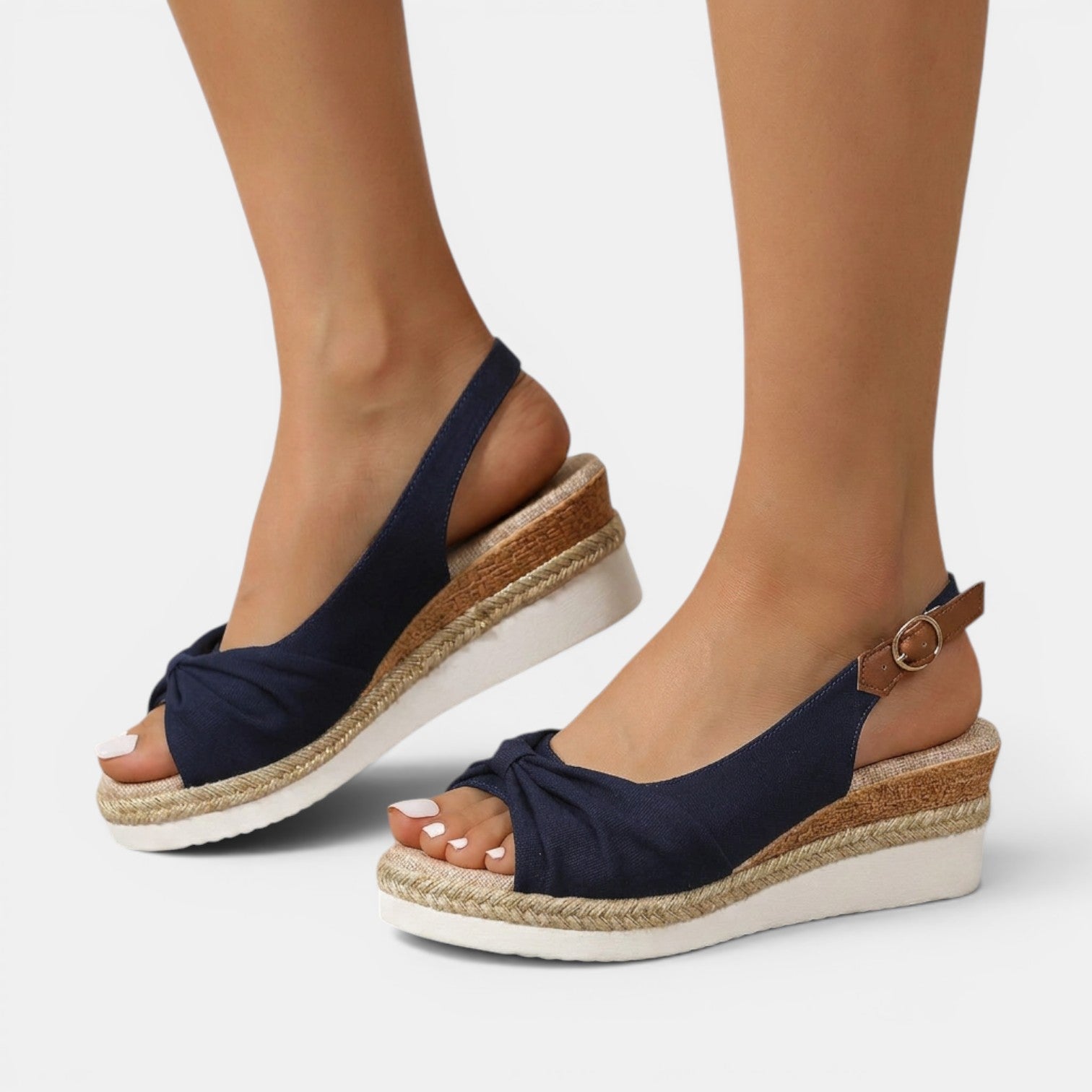 Aurazio Sandali Espadrillas Zeppa Ortopedici Estivi per Donna
