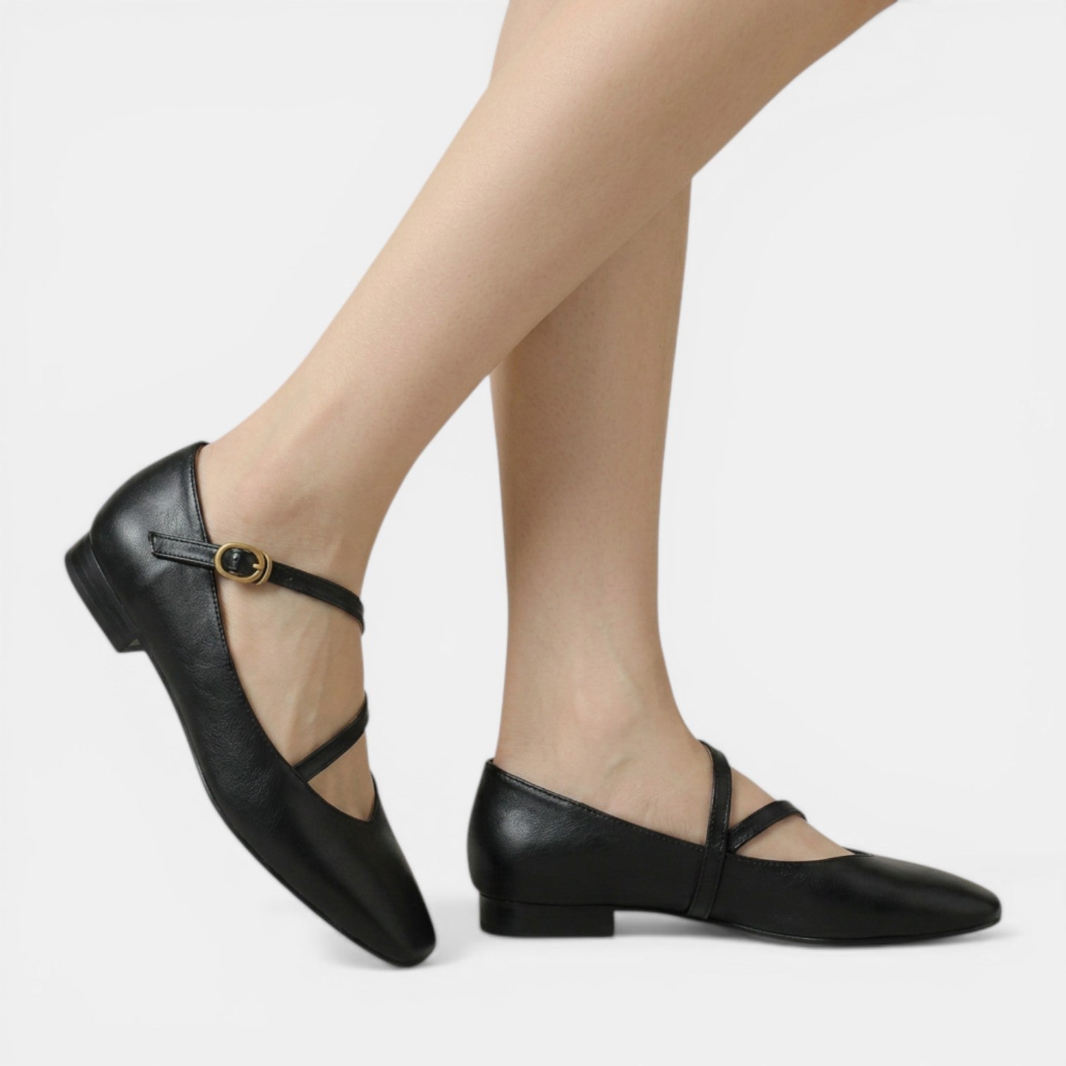 Aurazio Ballerine Mary Jane Pelle Classiche per Donna