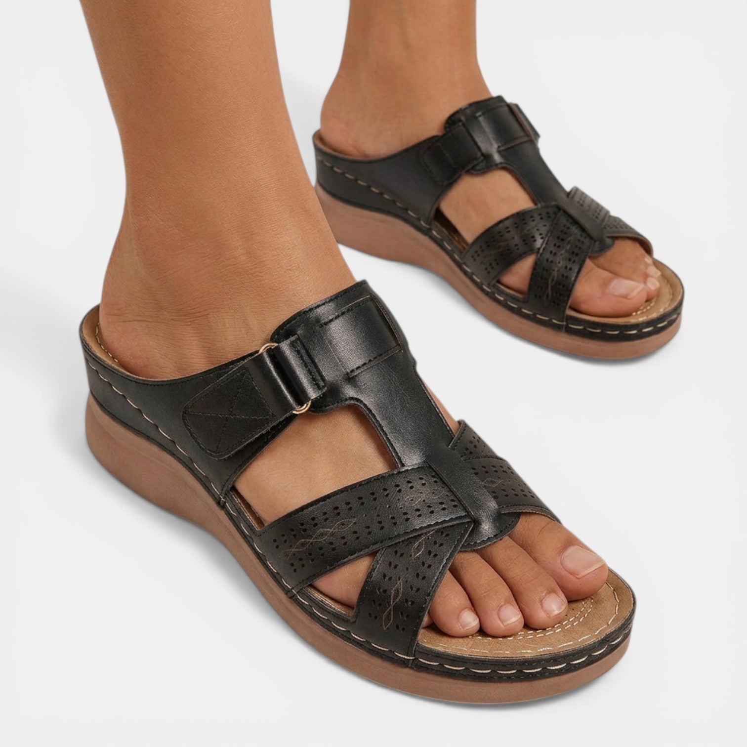Aurazio Sandali Ortopedici Comfort Footbed Anatomica per Donna