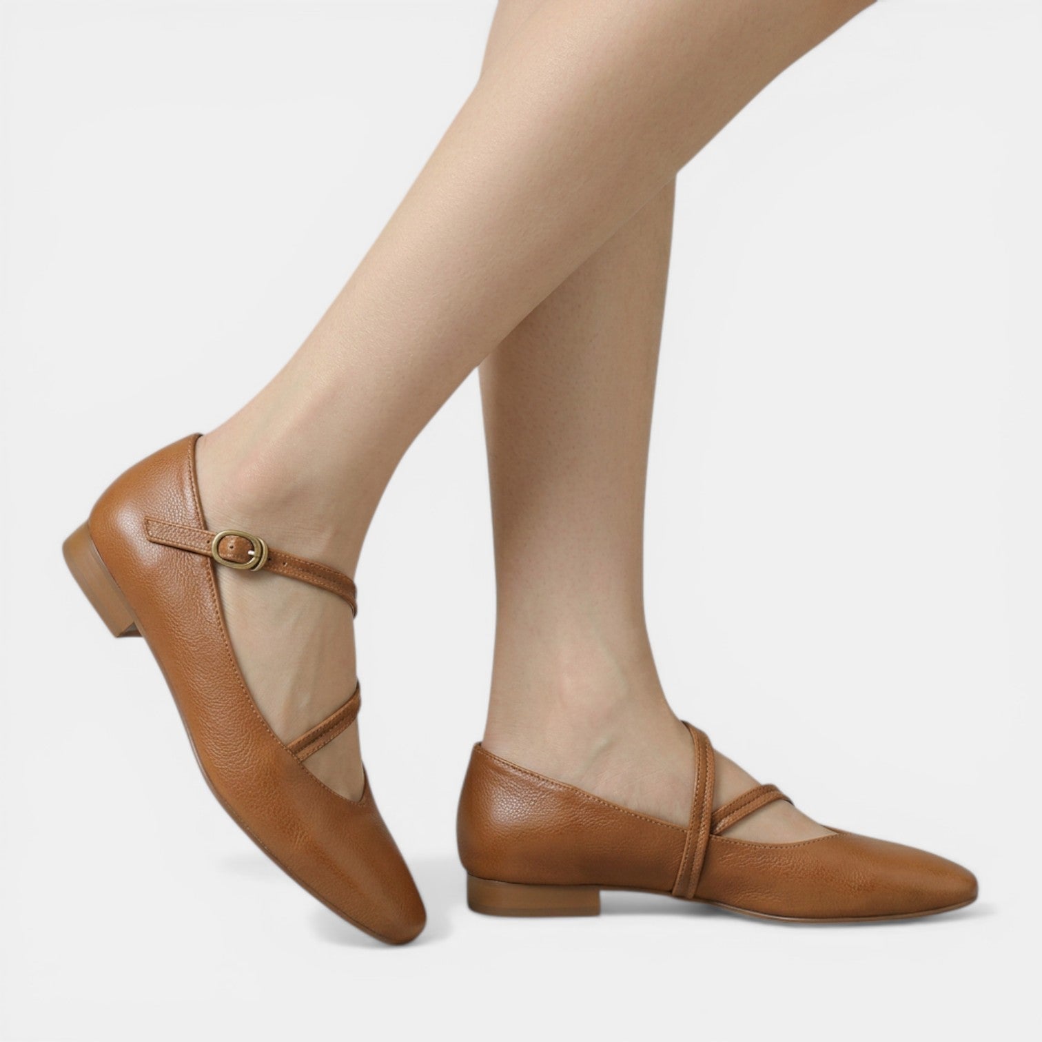 Aurazio Ballerine Mary Jane Pelle Classiche per Donna