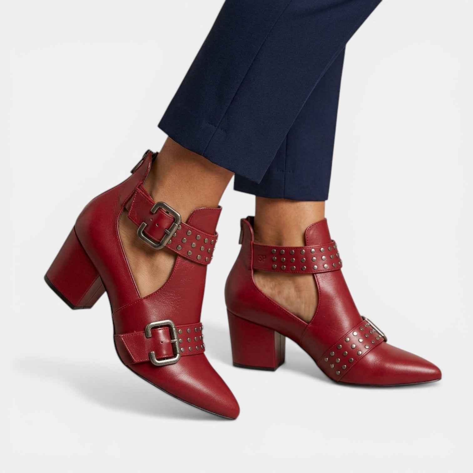 Aurazio Sandali Tacco Alto Pelle Eleganza Naturale per Donna