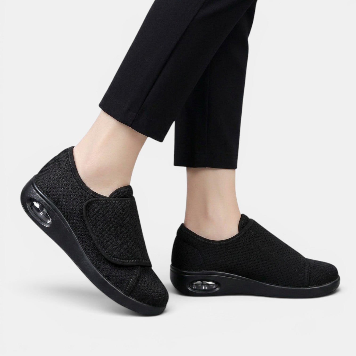 Aurazio Pantofole Velcro Antiscivolo Ortopediche per Donna