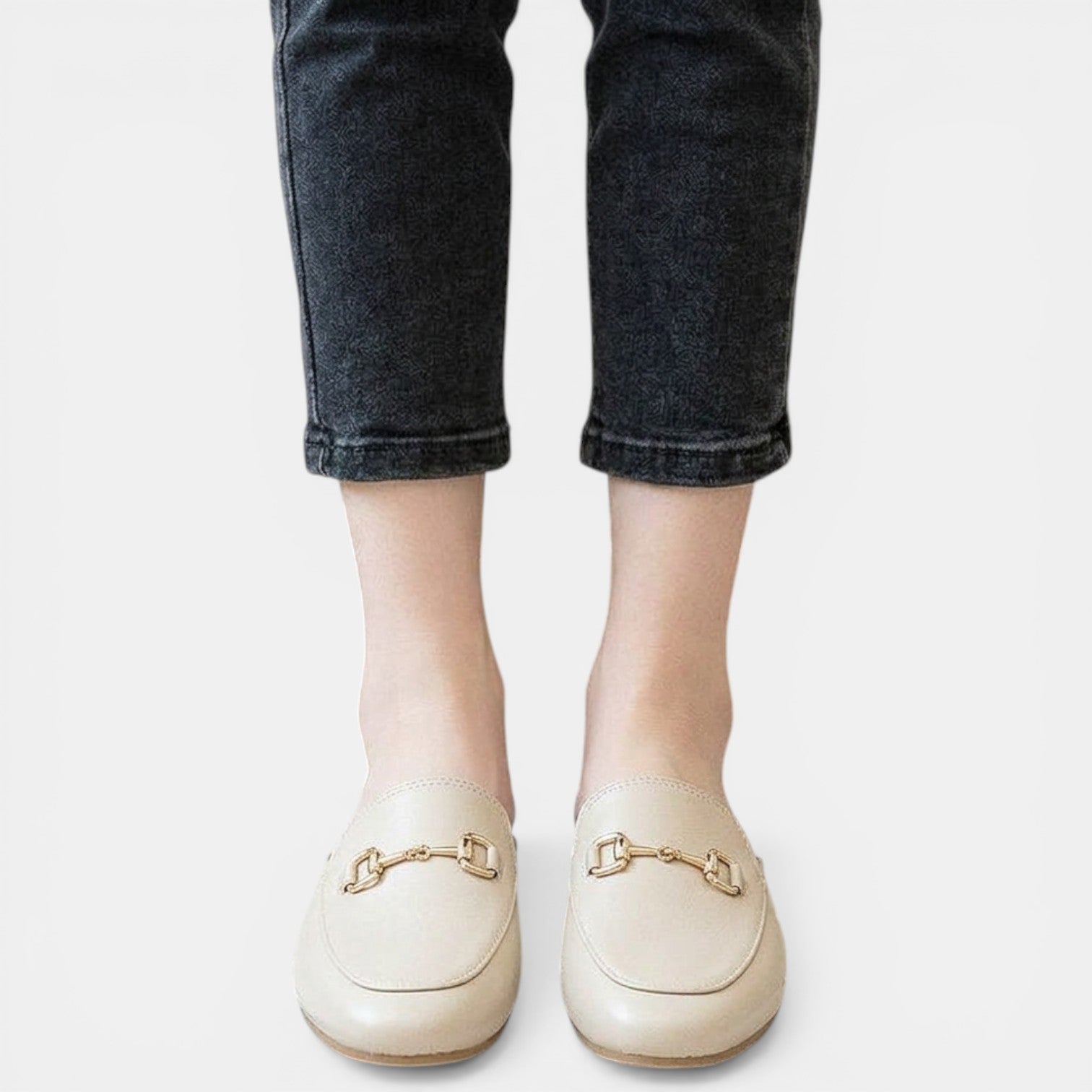 Aurazio Mules Pelle Comfort Footbed Morbida per Donna
