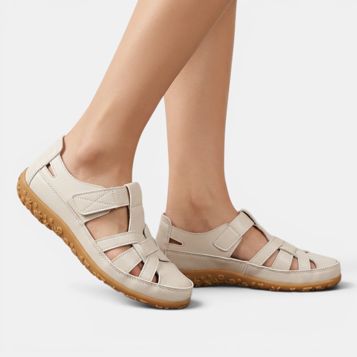 Sandali Donna Ortopedici con Velcro Regolabili Comodi