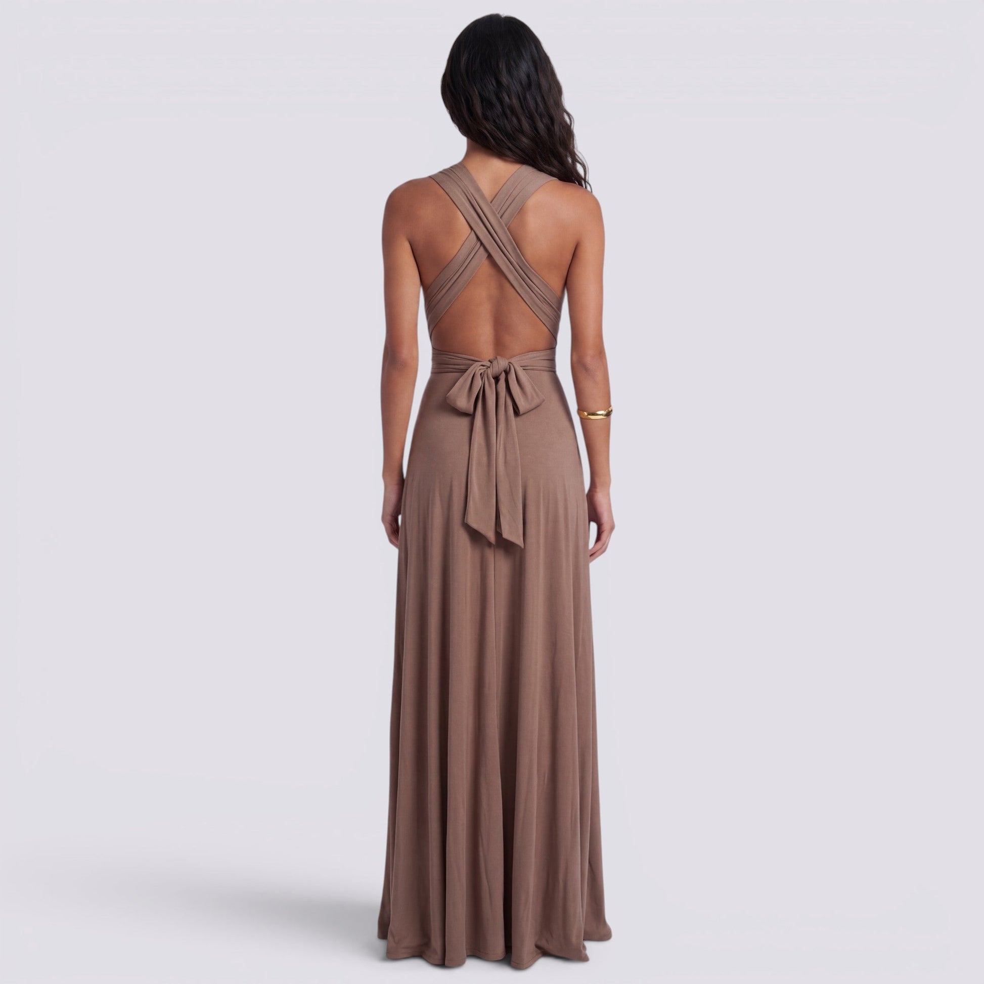 Abito Lungo Donna Multiposizione Elegante da Cerimonia