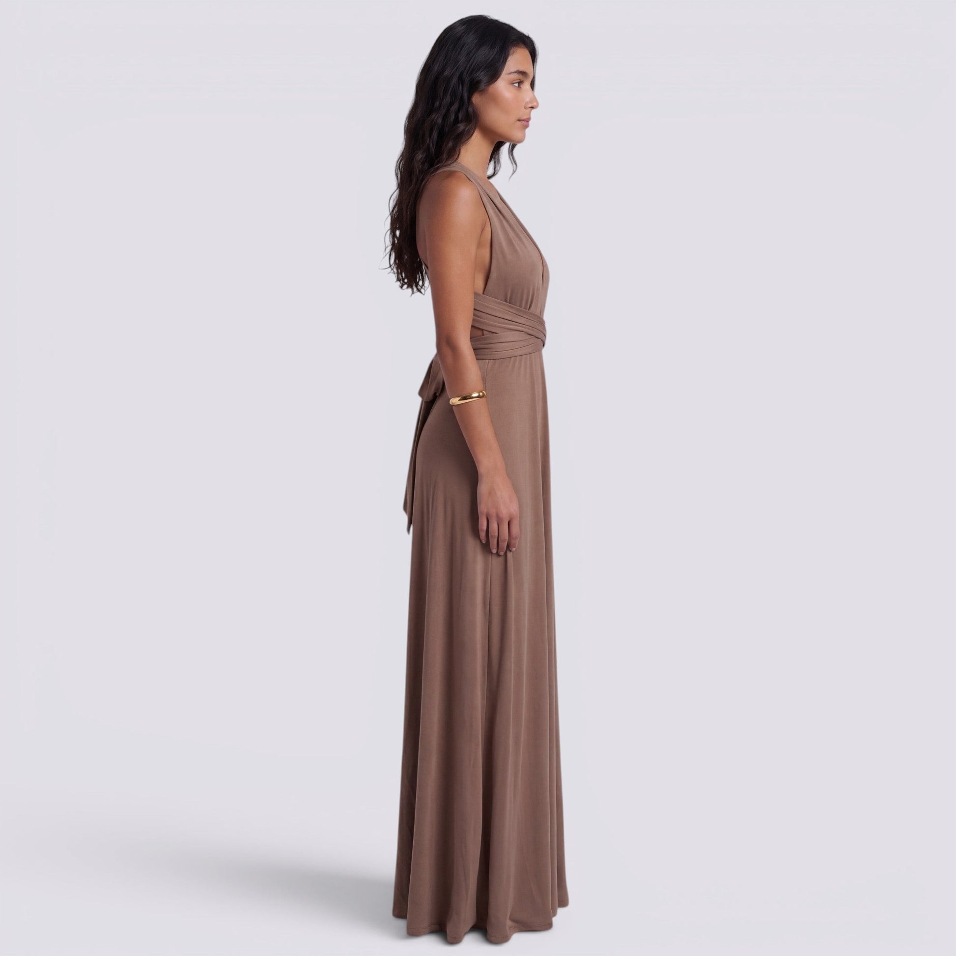 Abito Lungo Donna Multiposizione Elegante da Cerimonia