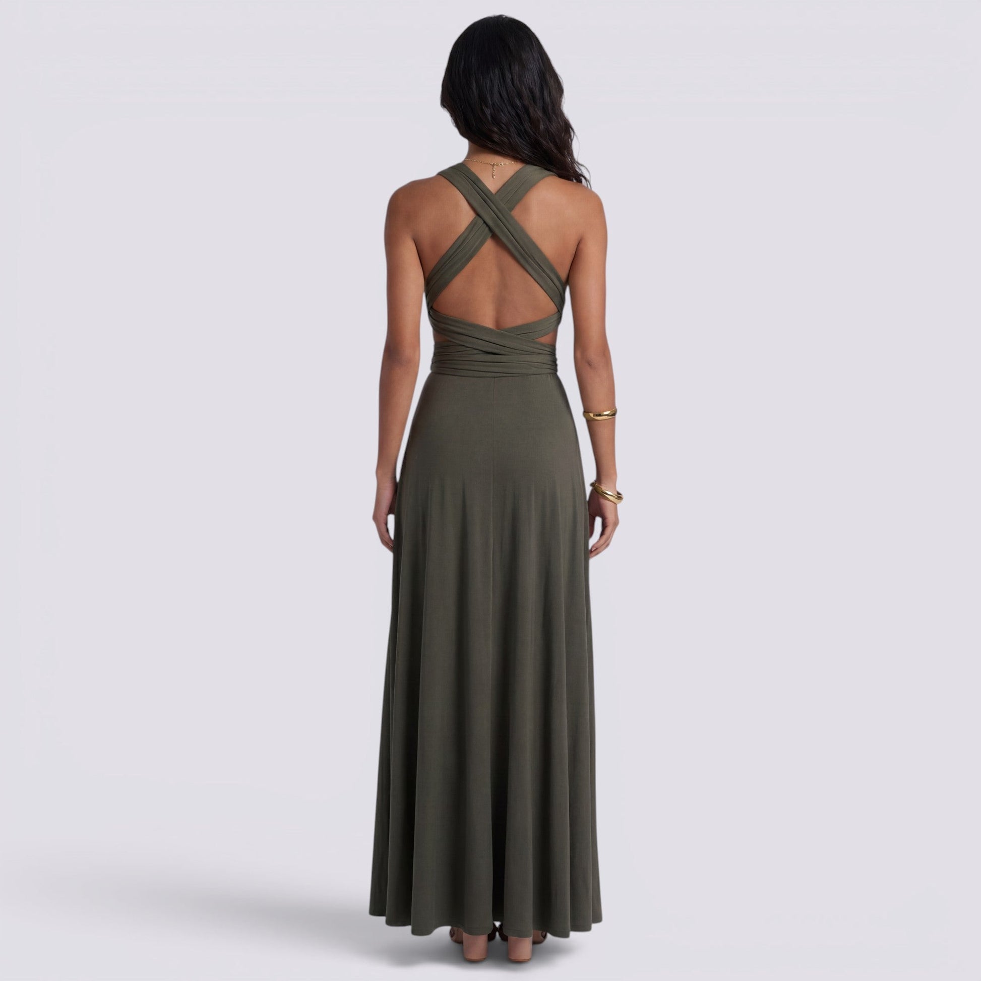 Abito Lungo Donna Multiposizione Elegante da Cerimonia