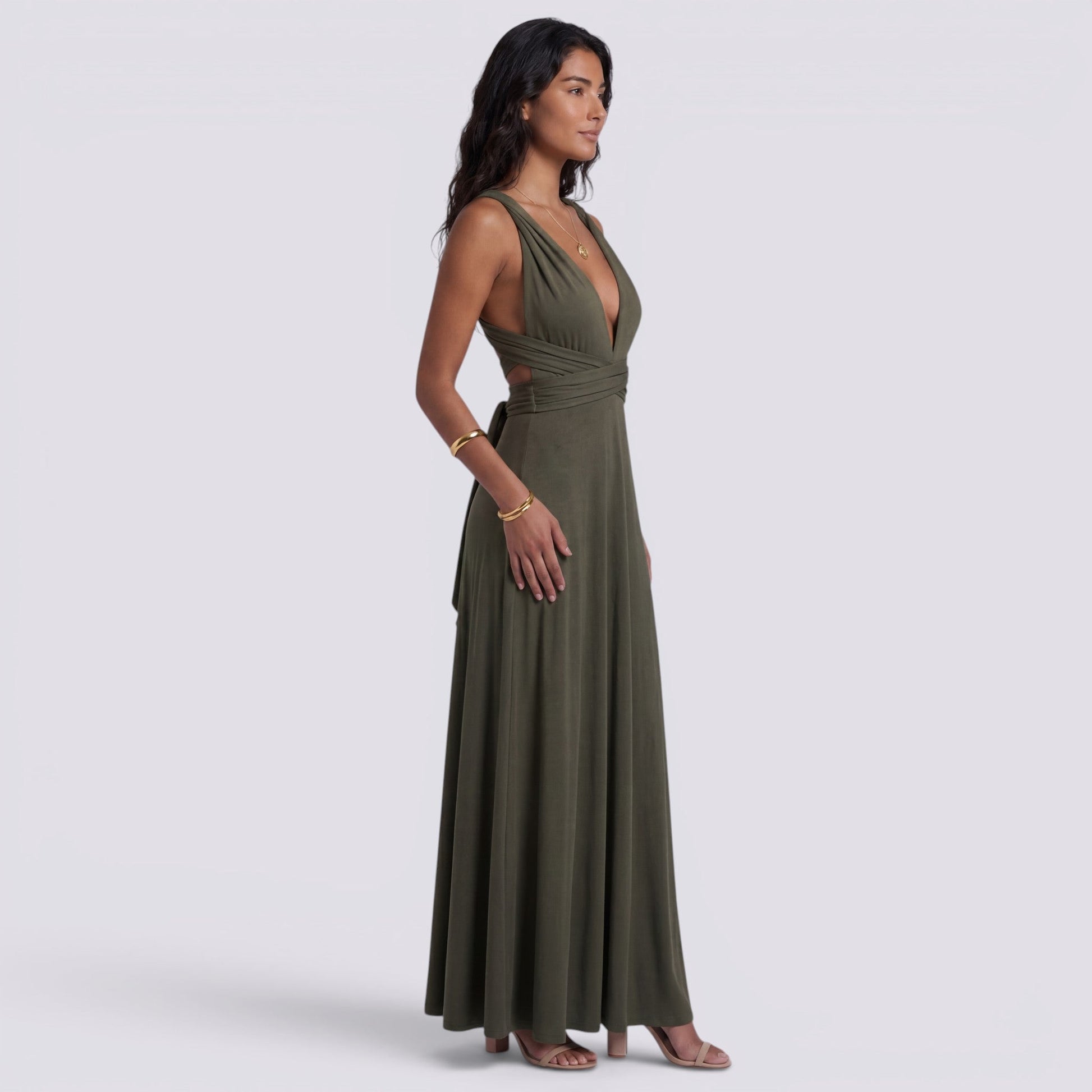 Abito Lungo Donna Multiposizione Elegante da Cerimonia