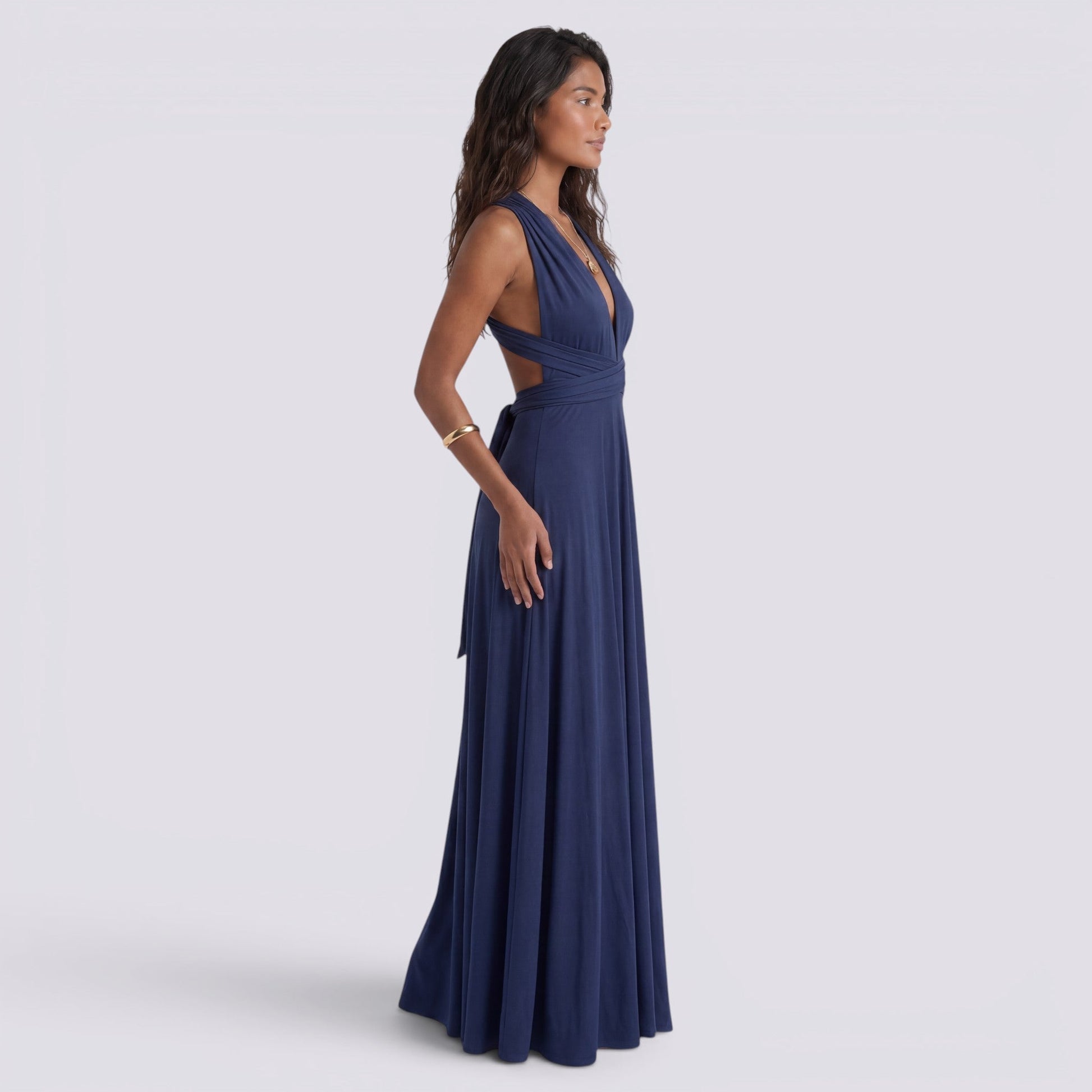 Abito Lungo Donna Multiposizione Elegante da Cerimonia
