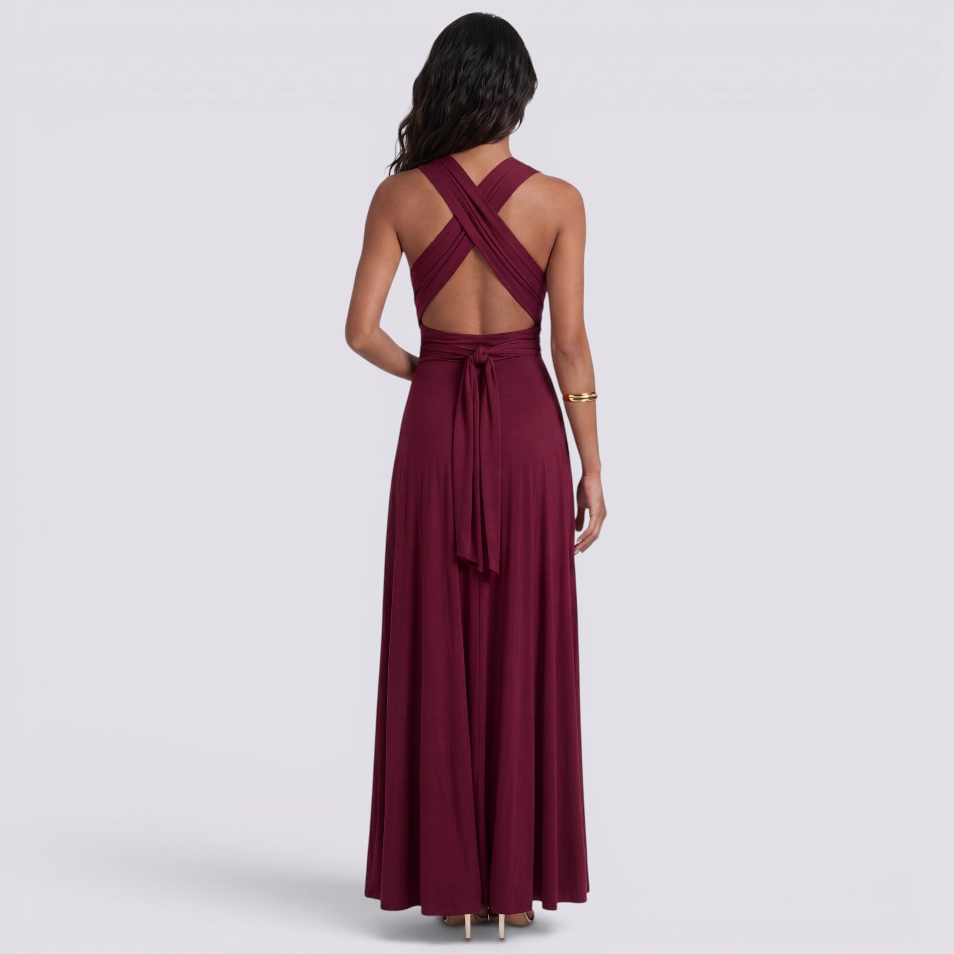 Abito Lungo Donna Multiposizione Elegante da Cerimonia