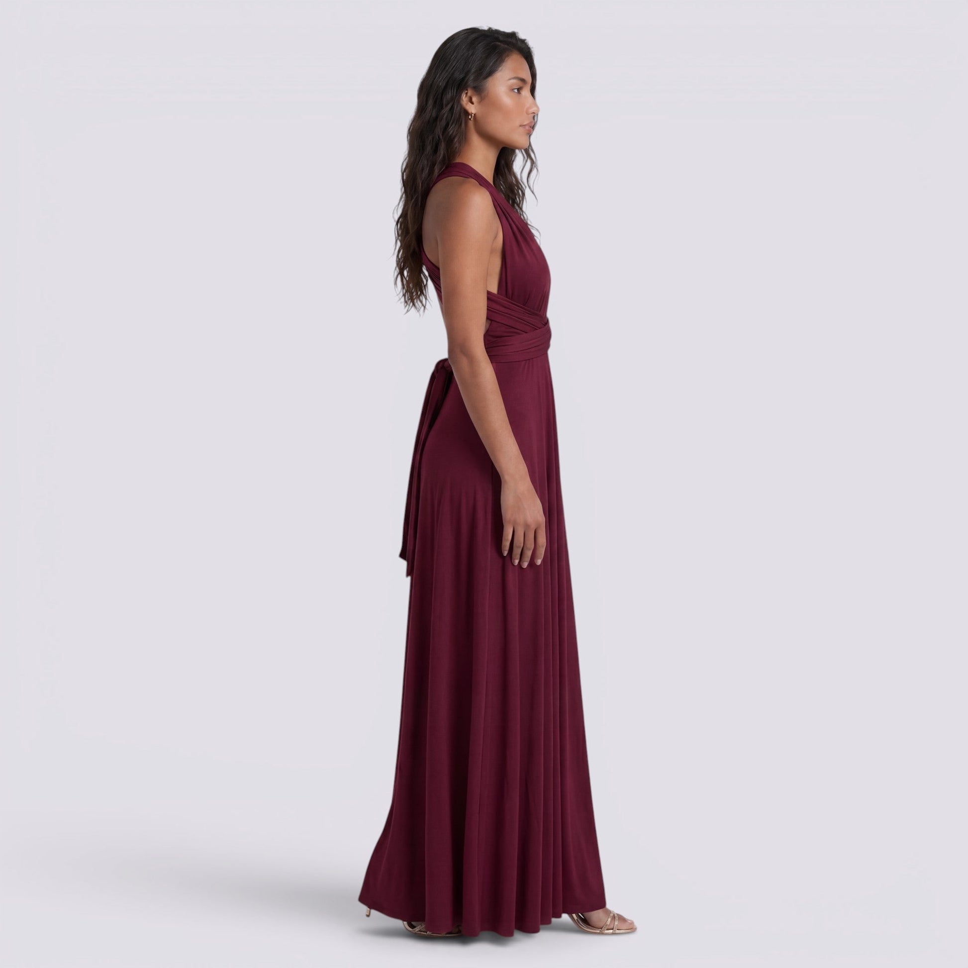 Abito Lungo Donna Multiposizione Elegante da Cerimonia