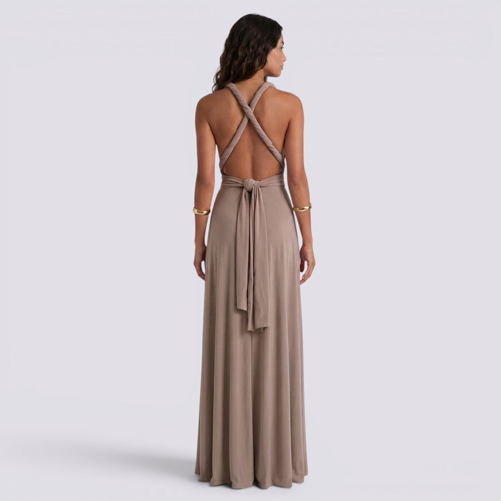 Abito Lungo Donna Multiposizione Elegante da Cerimonia