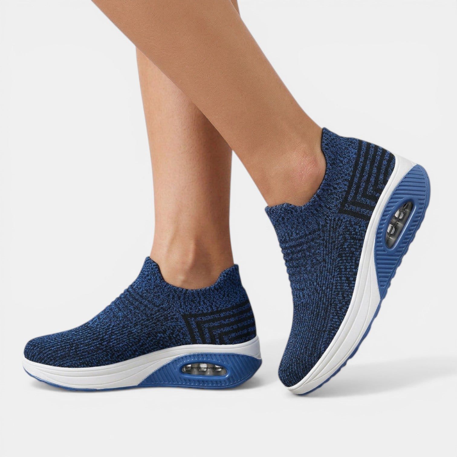 Aurazio Sneakers Slip-On Ortopediche Tomaia Elastica per Donna